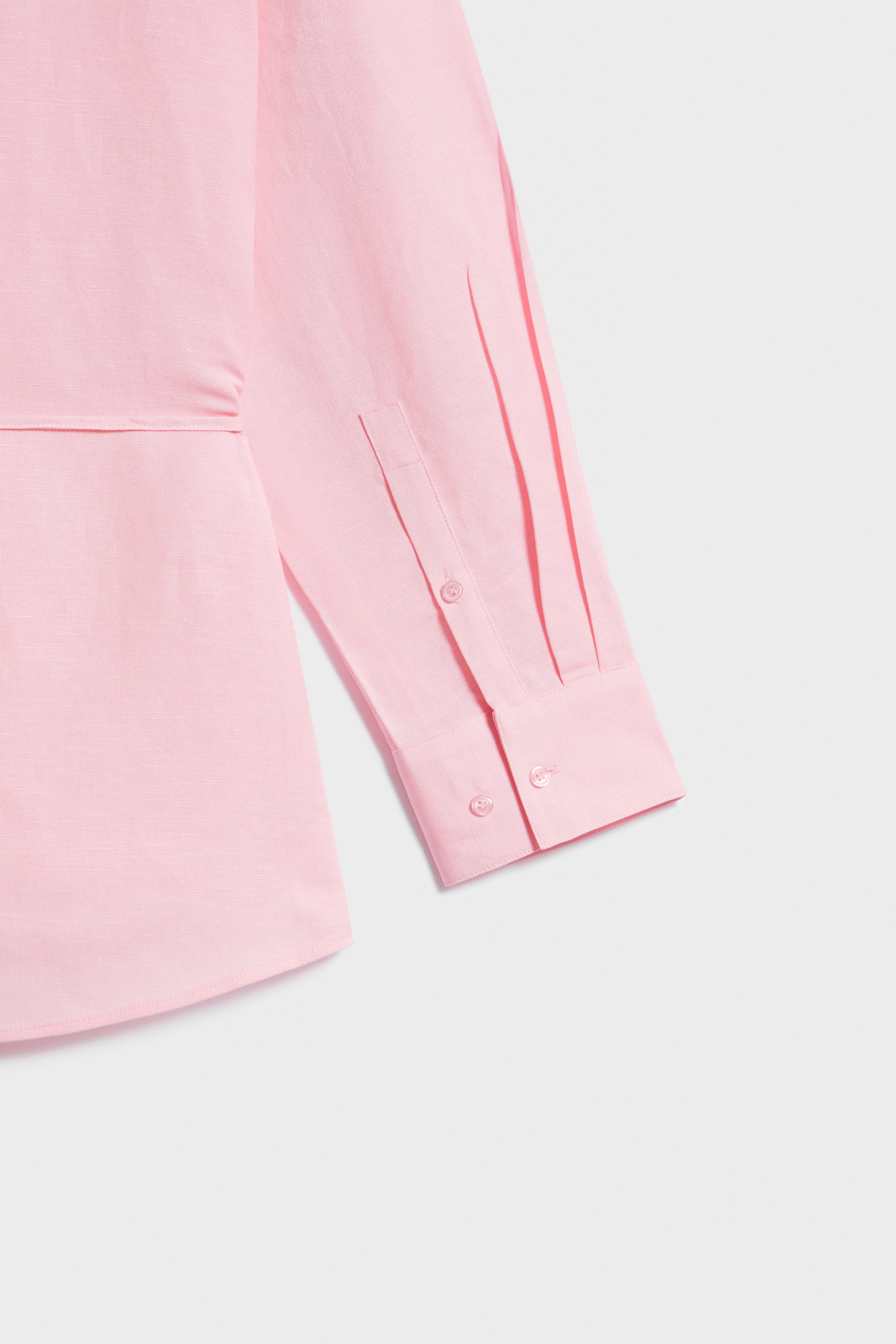 BETTED LINEN-VISCOSE SHIRT - Image 8