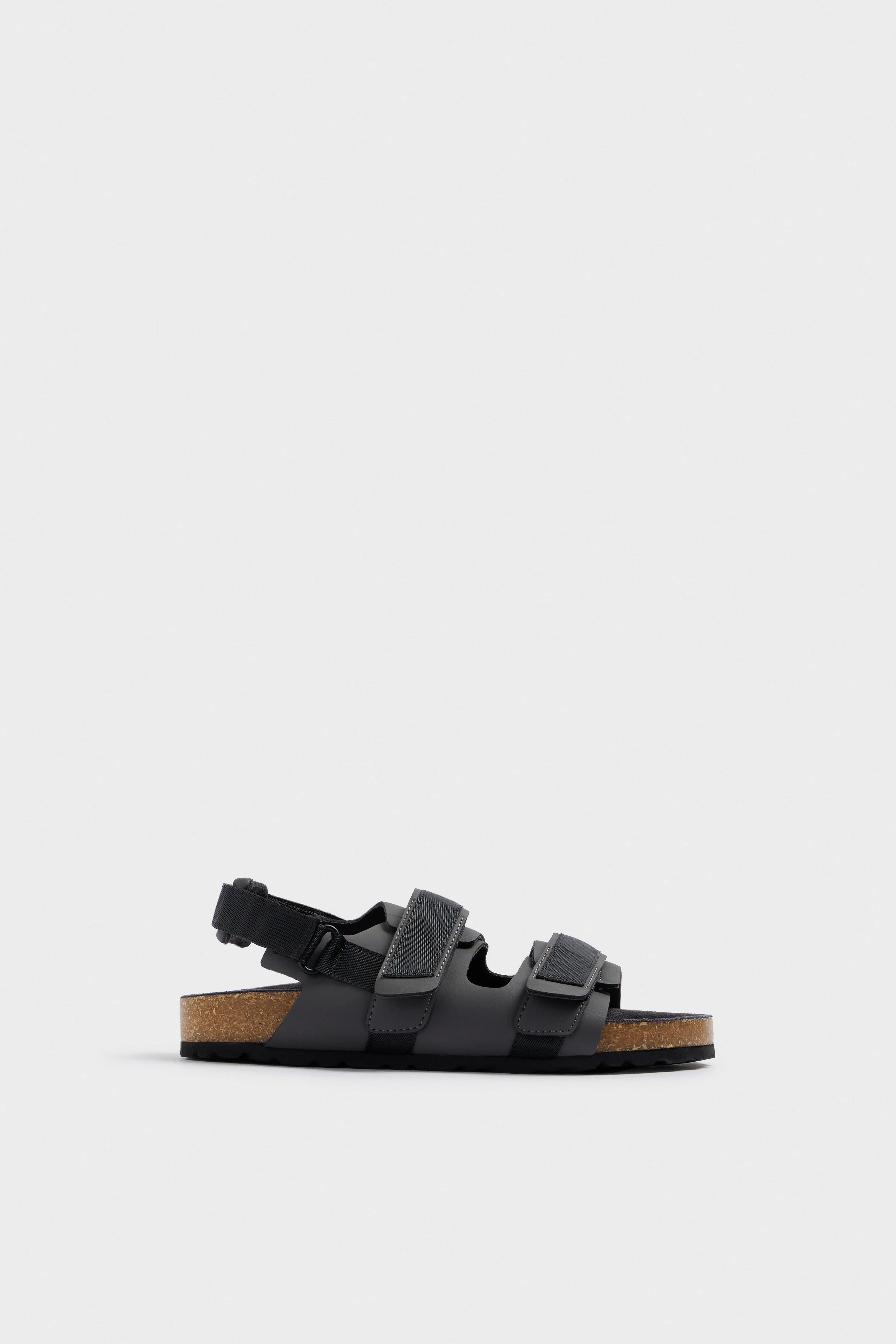 BONDED LEATHER SANDALS - Image 3