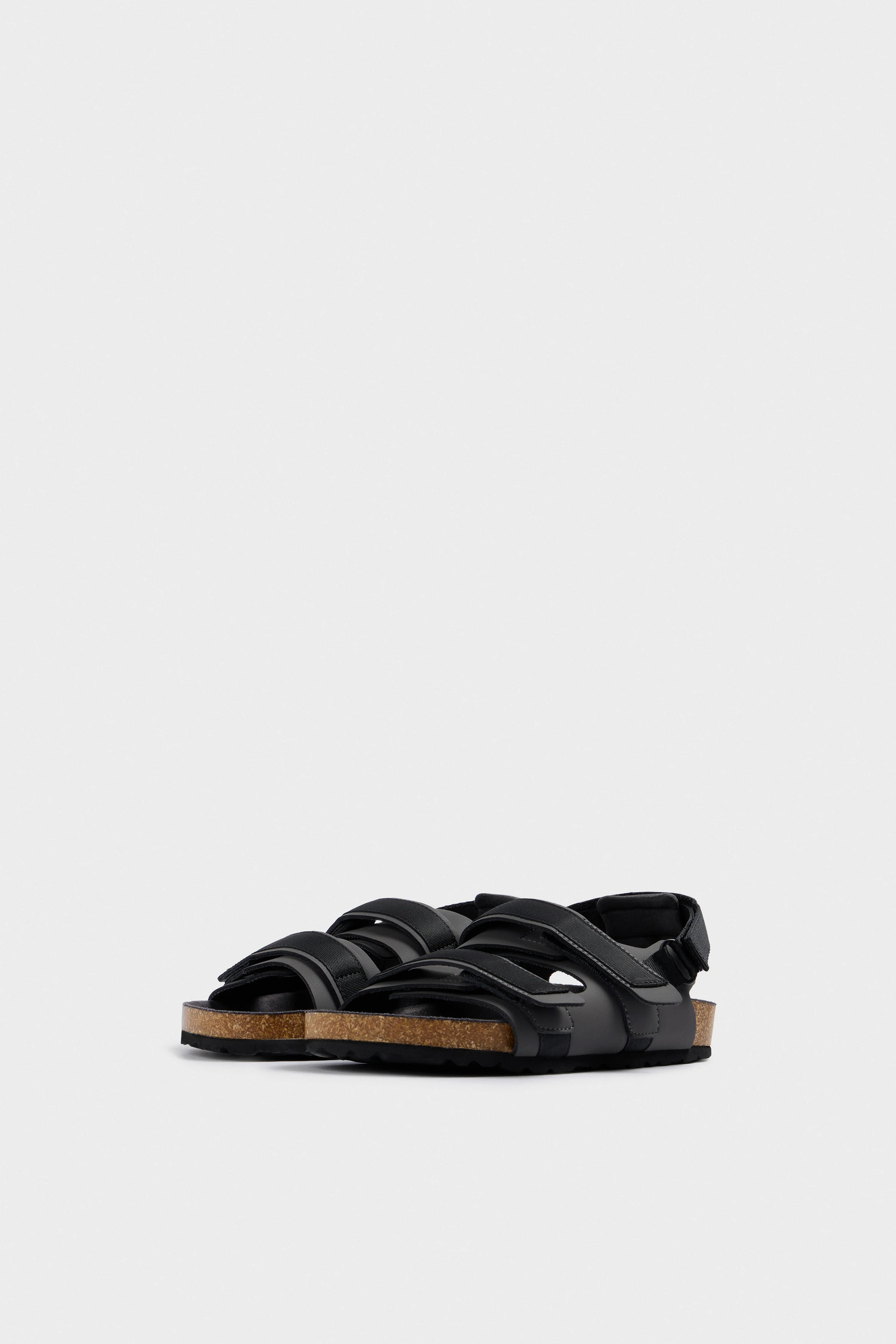 BONDED LEATHER SANDALS - Image 4