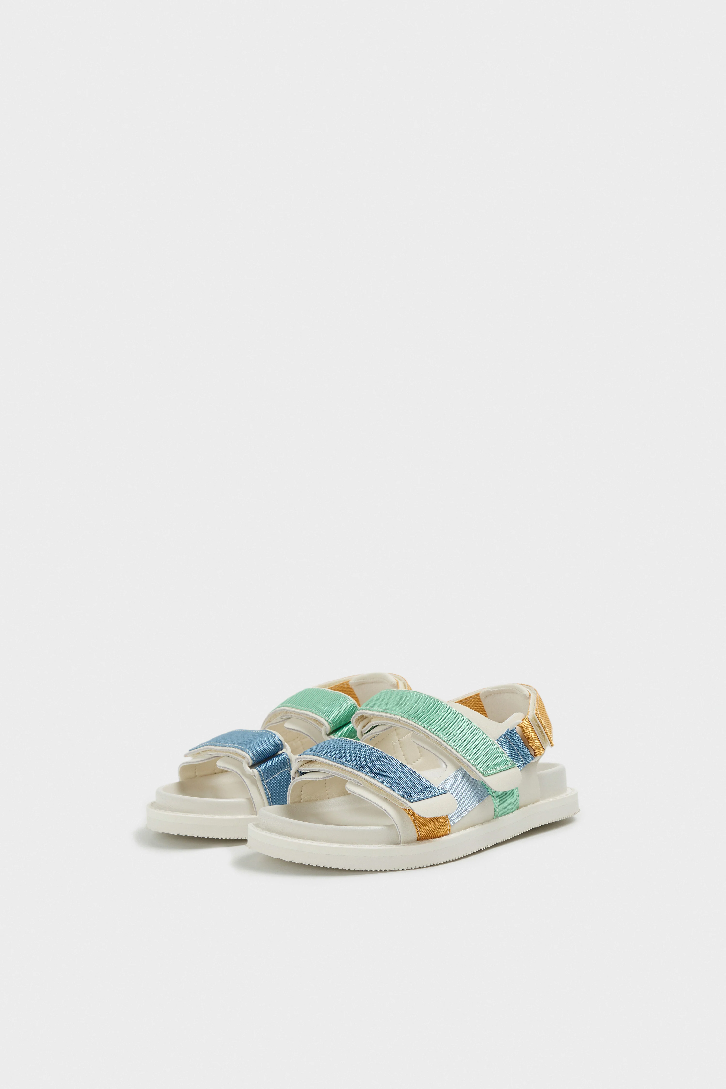 BONDED LEATHER SANDALS - Image 4