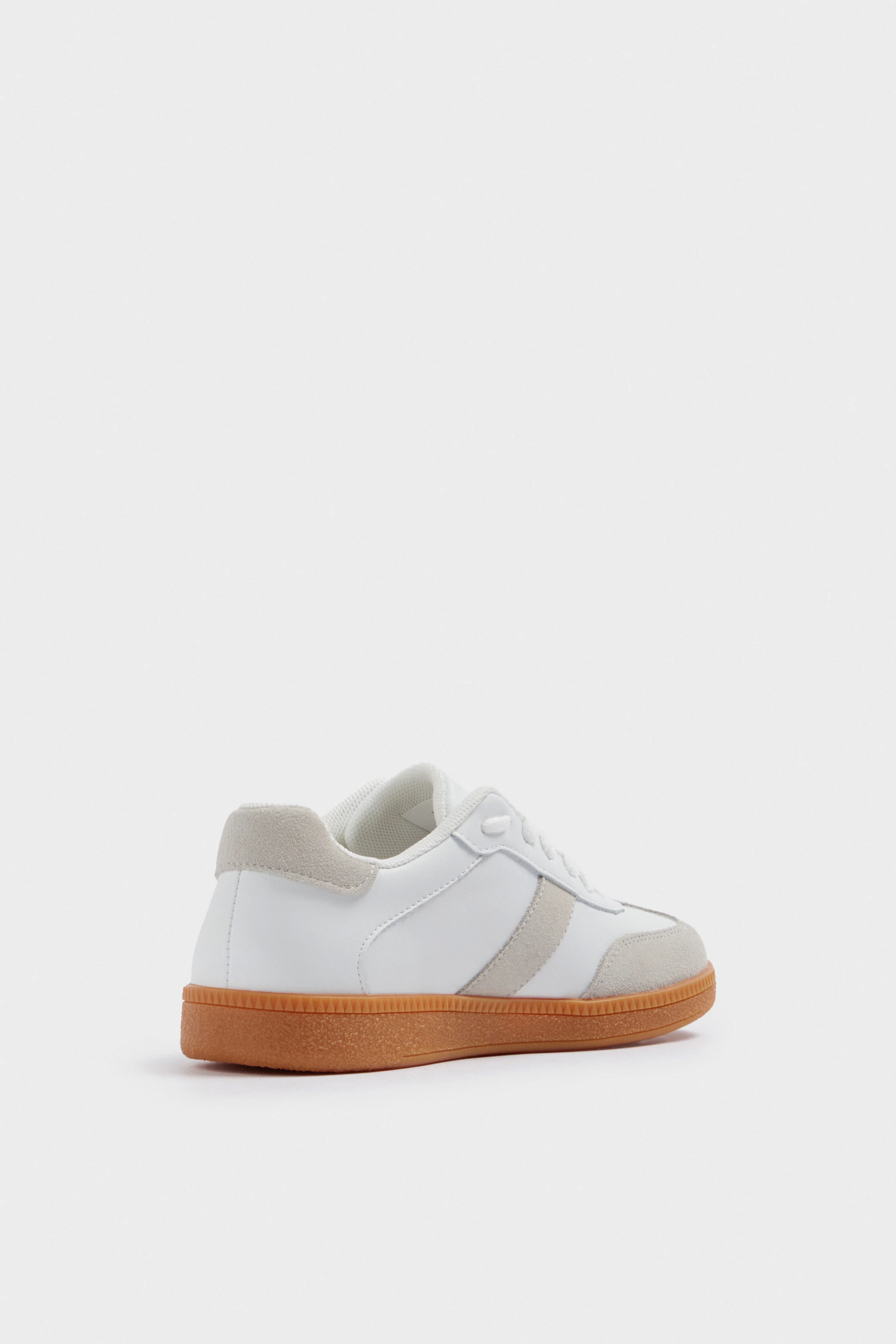 SUEDE-TRIM LEATHER TRAINERS - Image 6