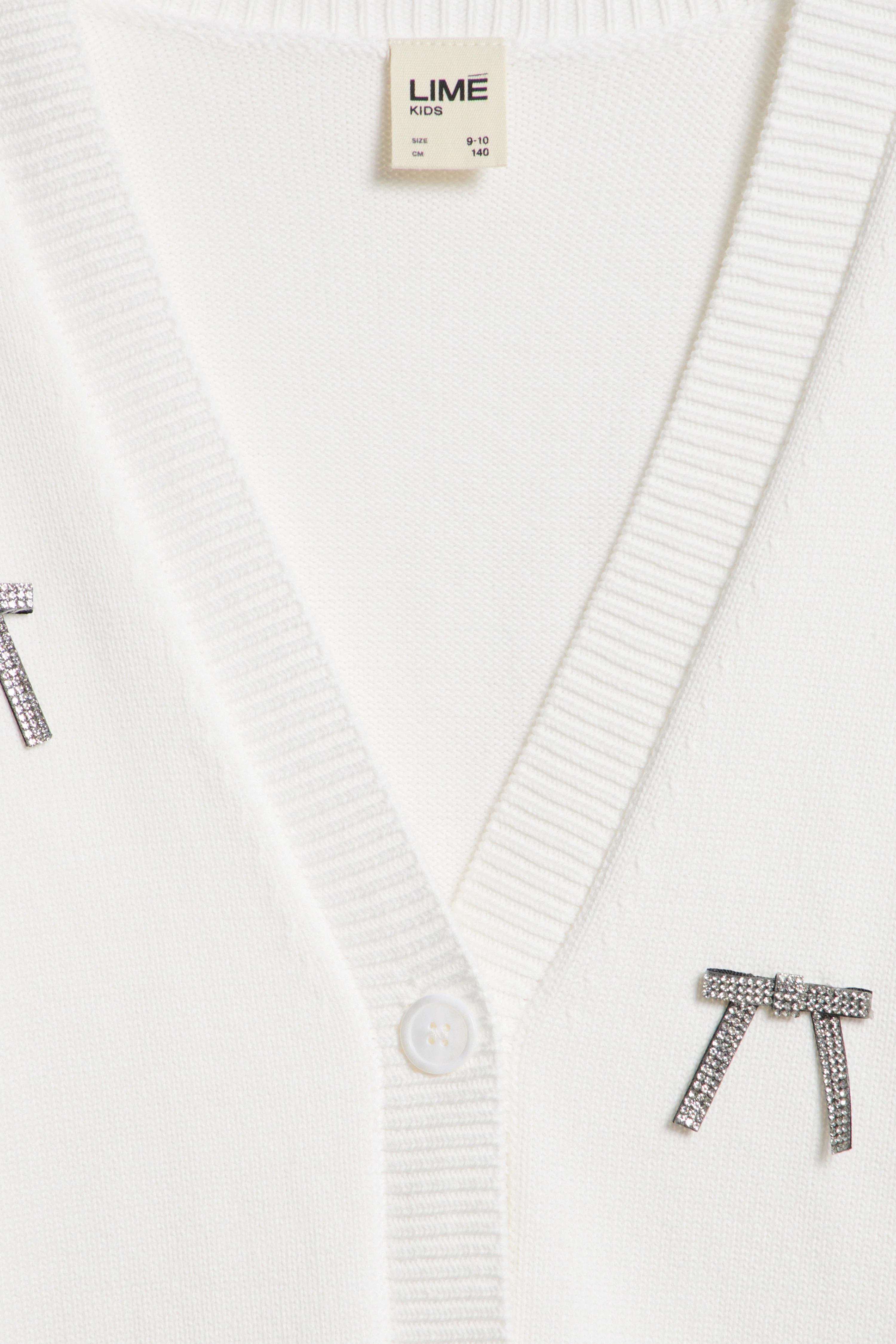 BOW-DETAIL COTTON CARDIGAN - Image 3