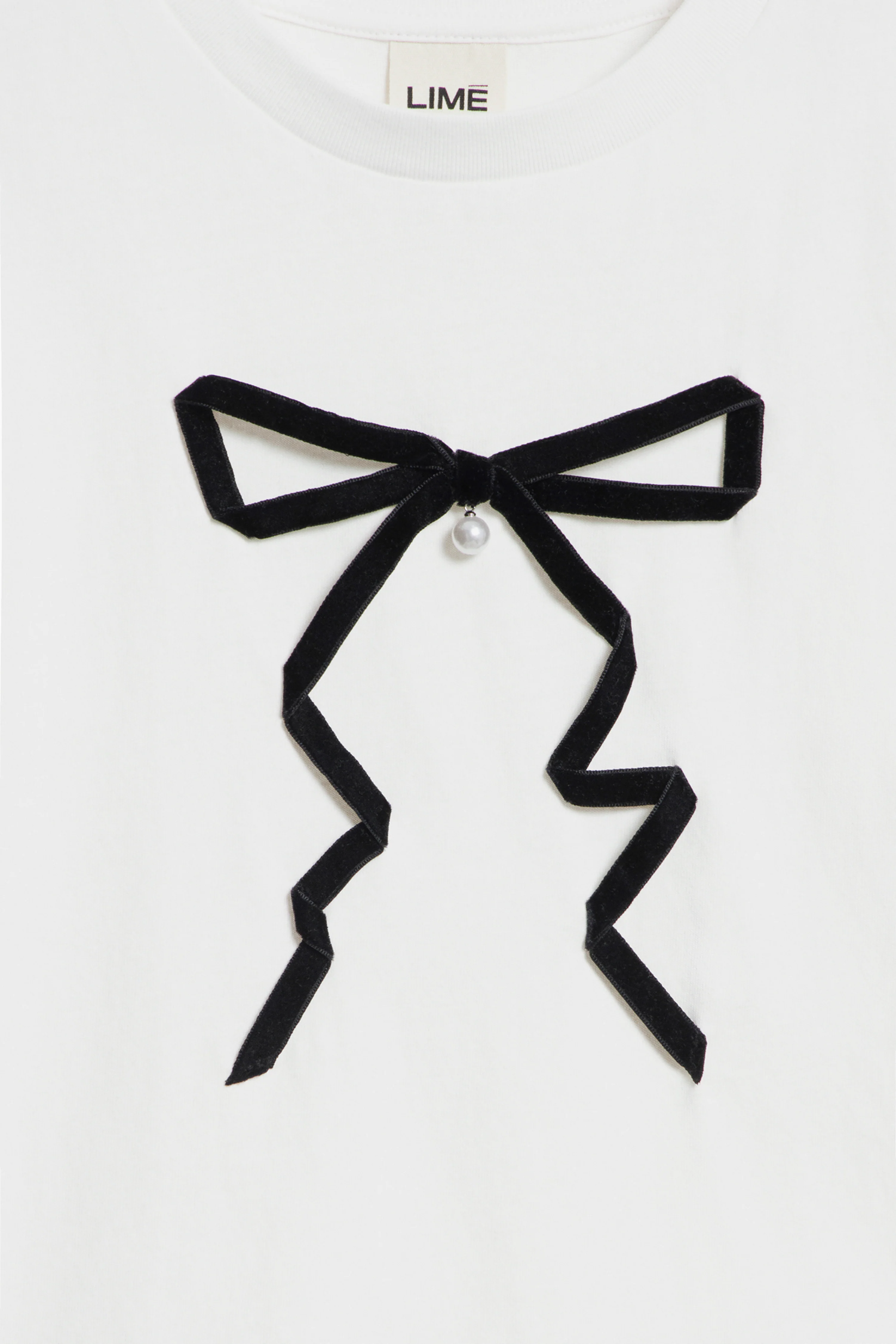 BOW-DETAIL COTTON T-SHIRT - Image 6