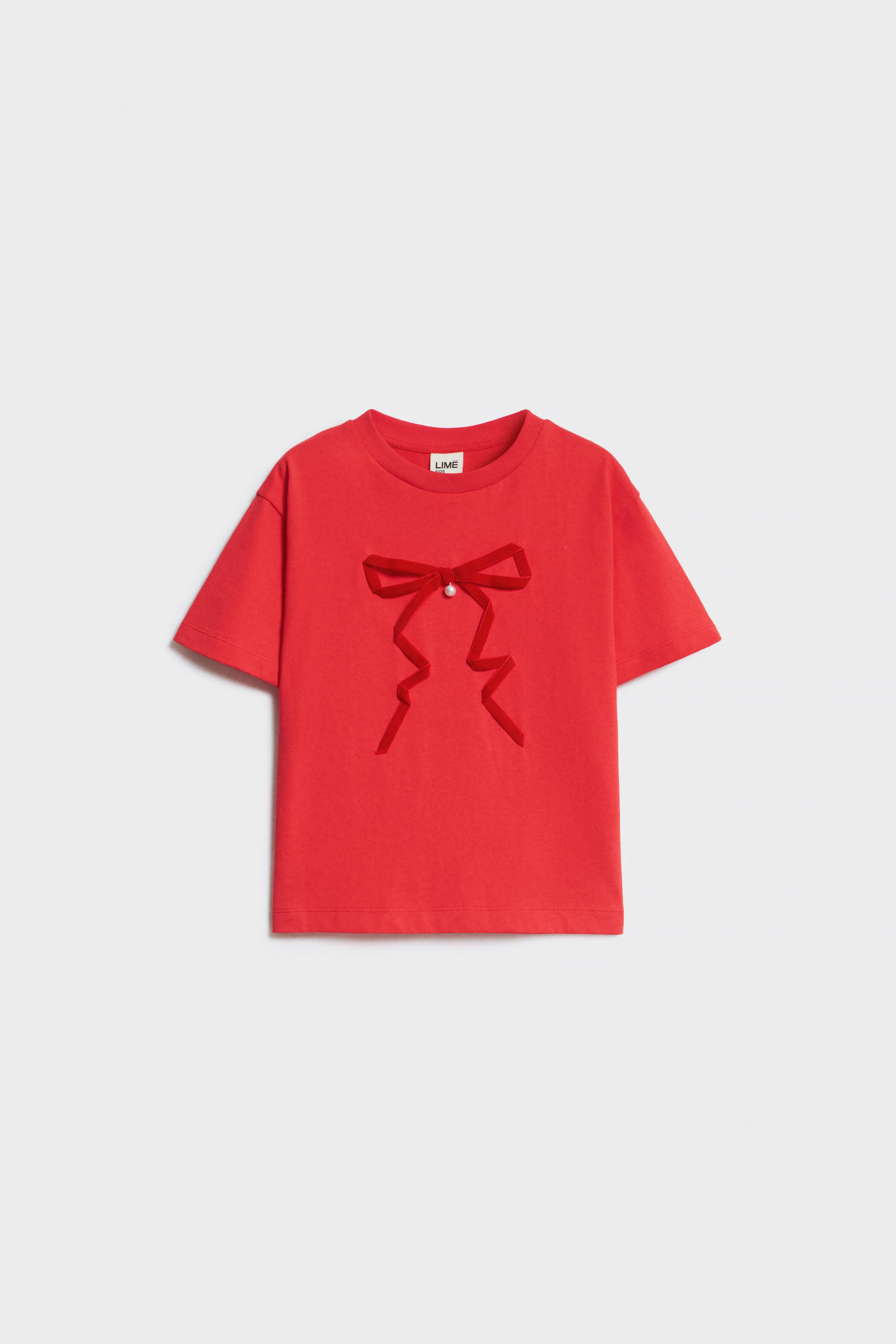BOW-DETAIL COTTON T-SHIRT - Image 3
