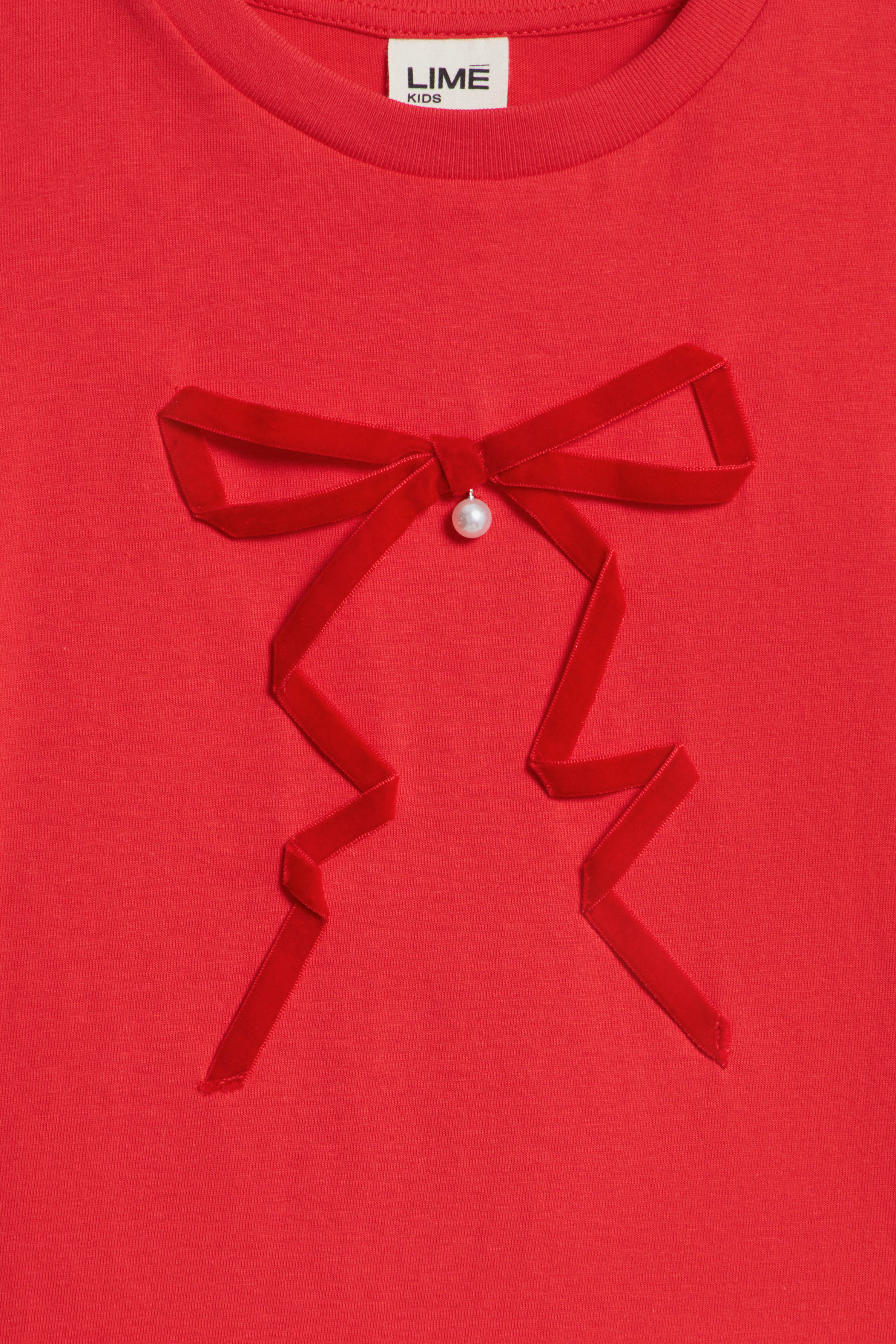 BOW-DETAIL COTTON T-SHIRT - Image 5