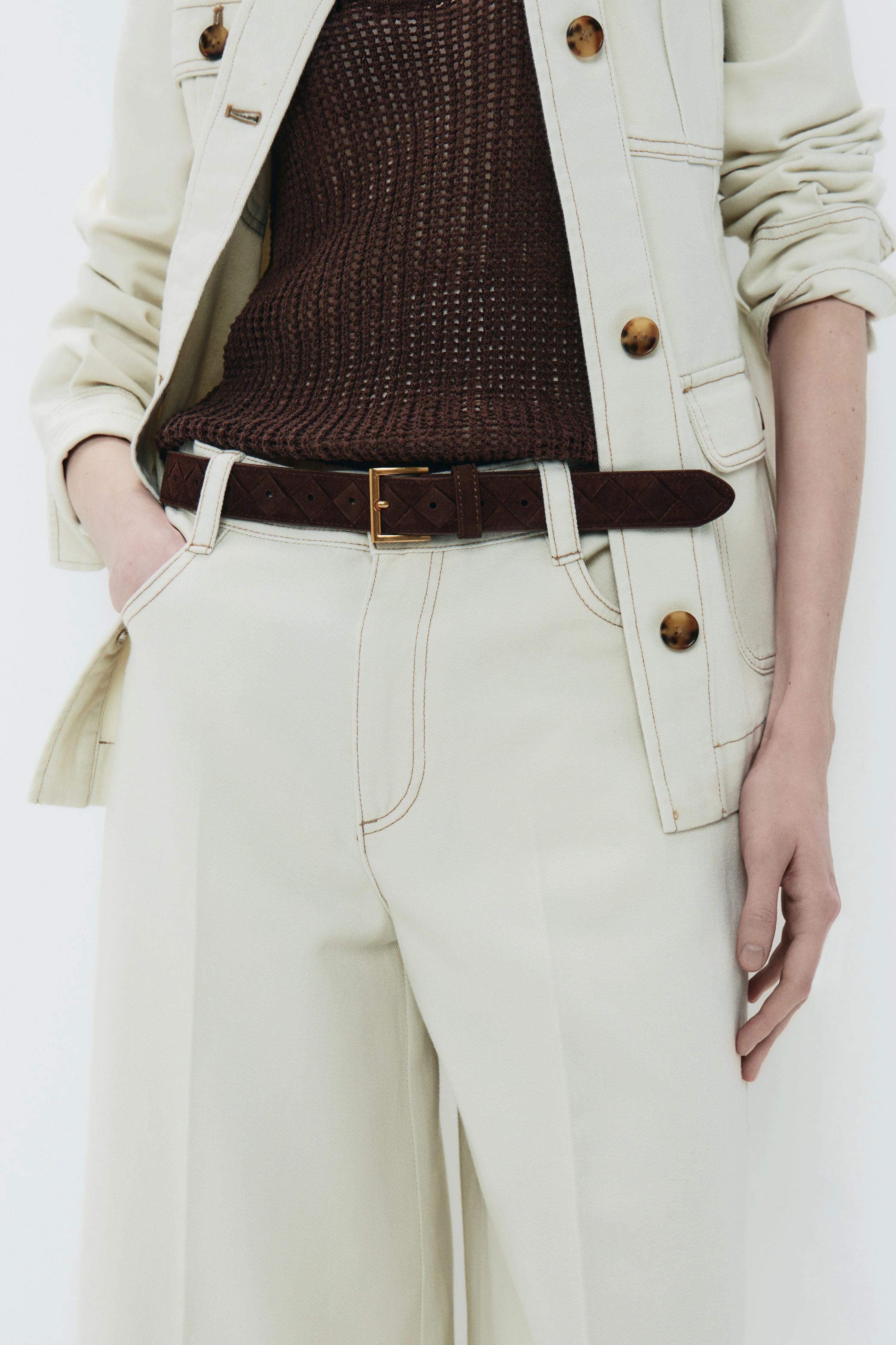 BRAIDED SUEDE BELT - Image 2
