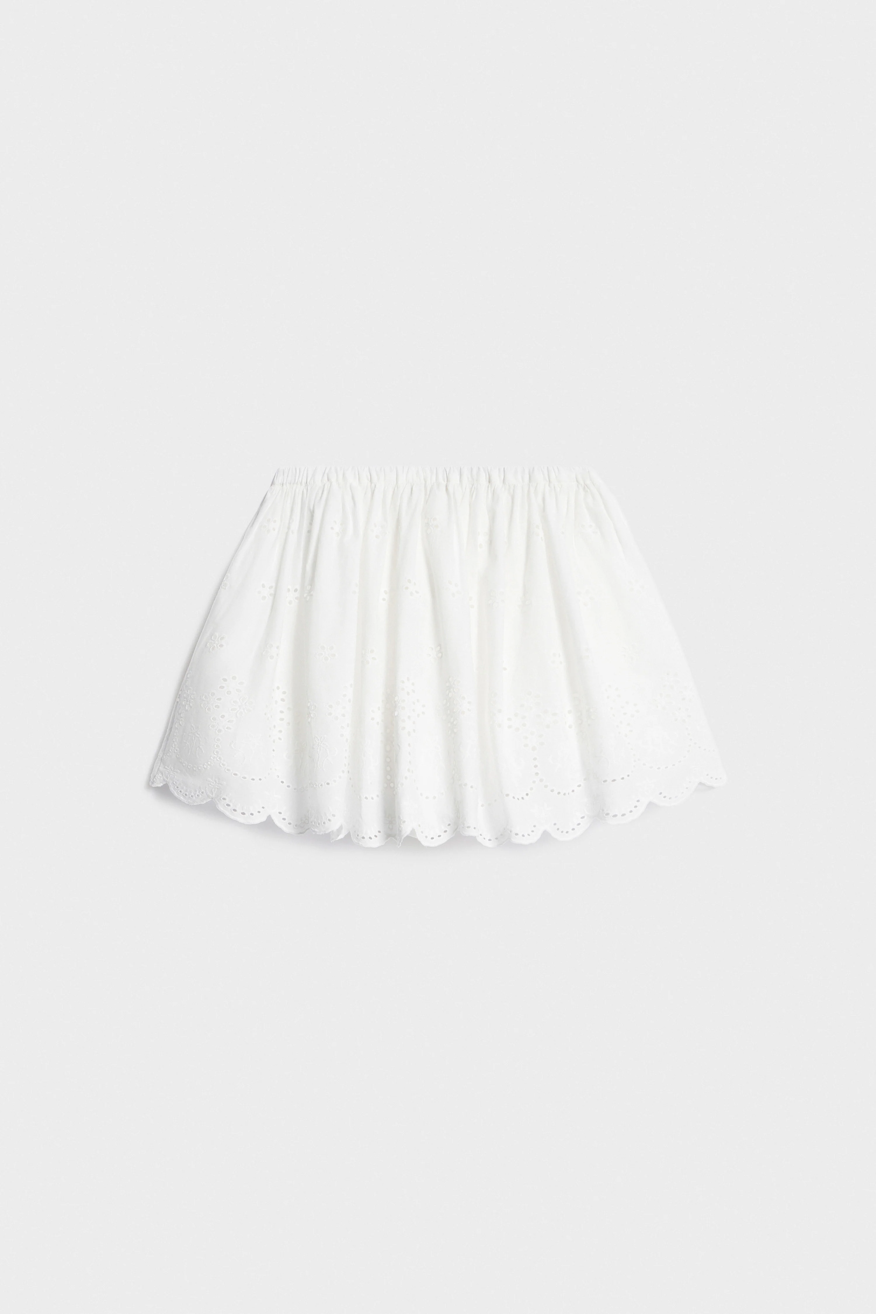 BRODERIE ANGLAISE COTTON SKORT - Image 6