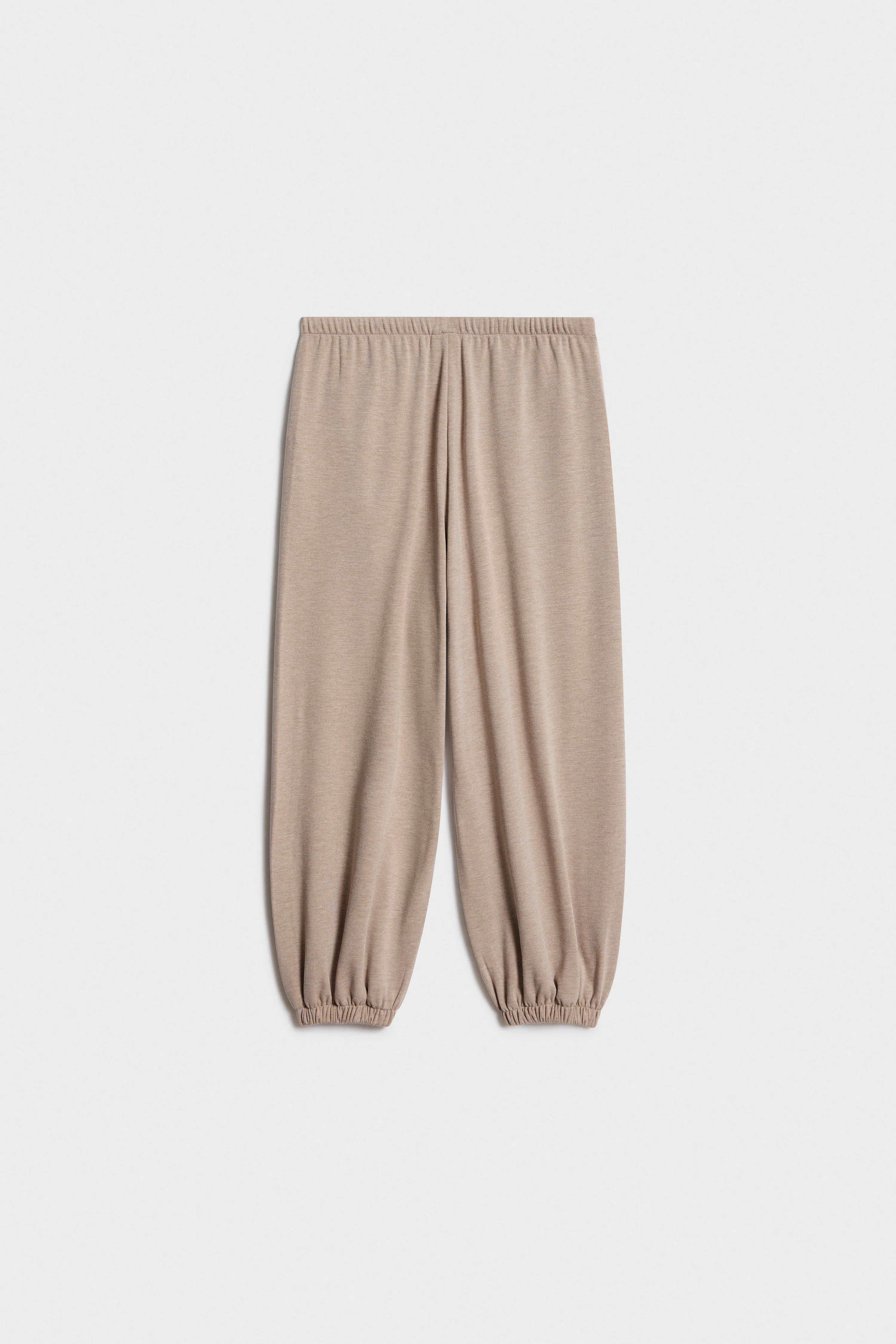 BRUSHED FINE-KNIT JOGGERS - Image 5
