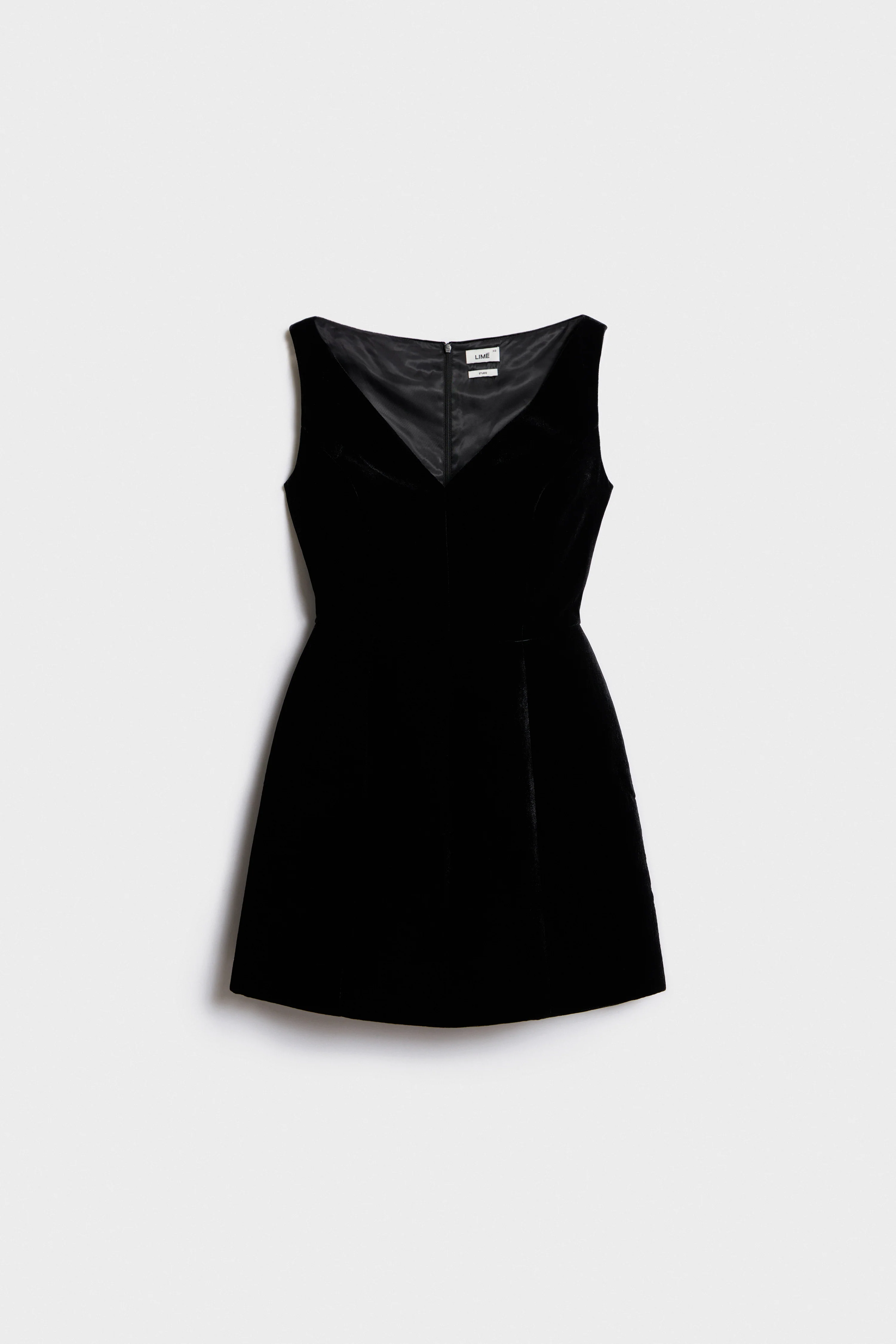 BUBBLE-HEM VELVET DRESS - Image 4