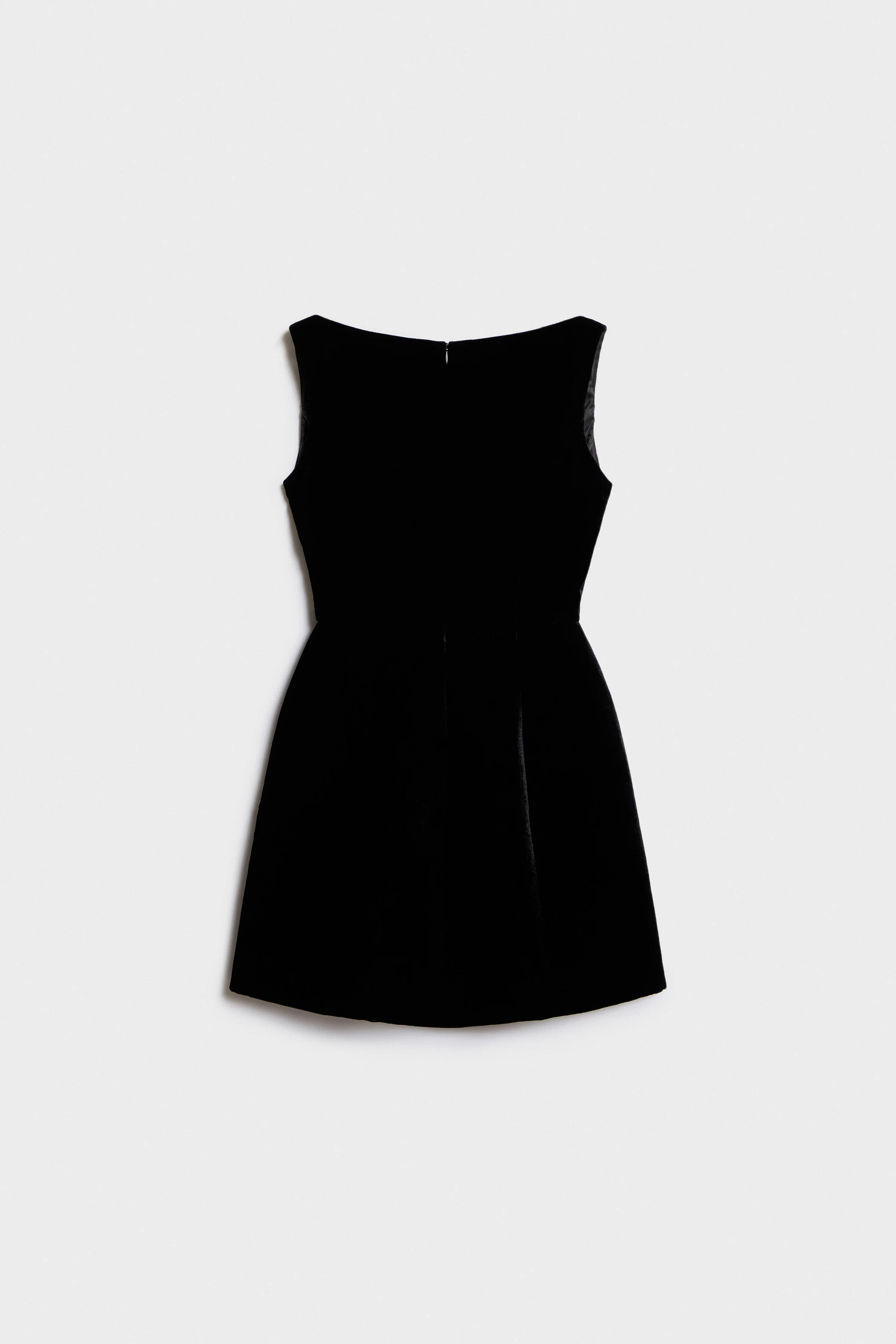 BUBBLE-HEM VELVET DRESS - Image 5