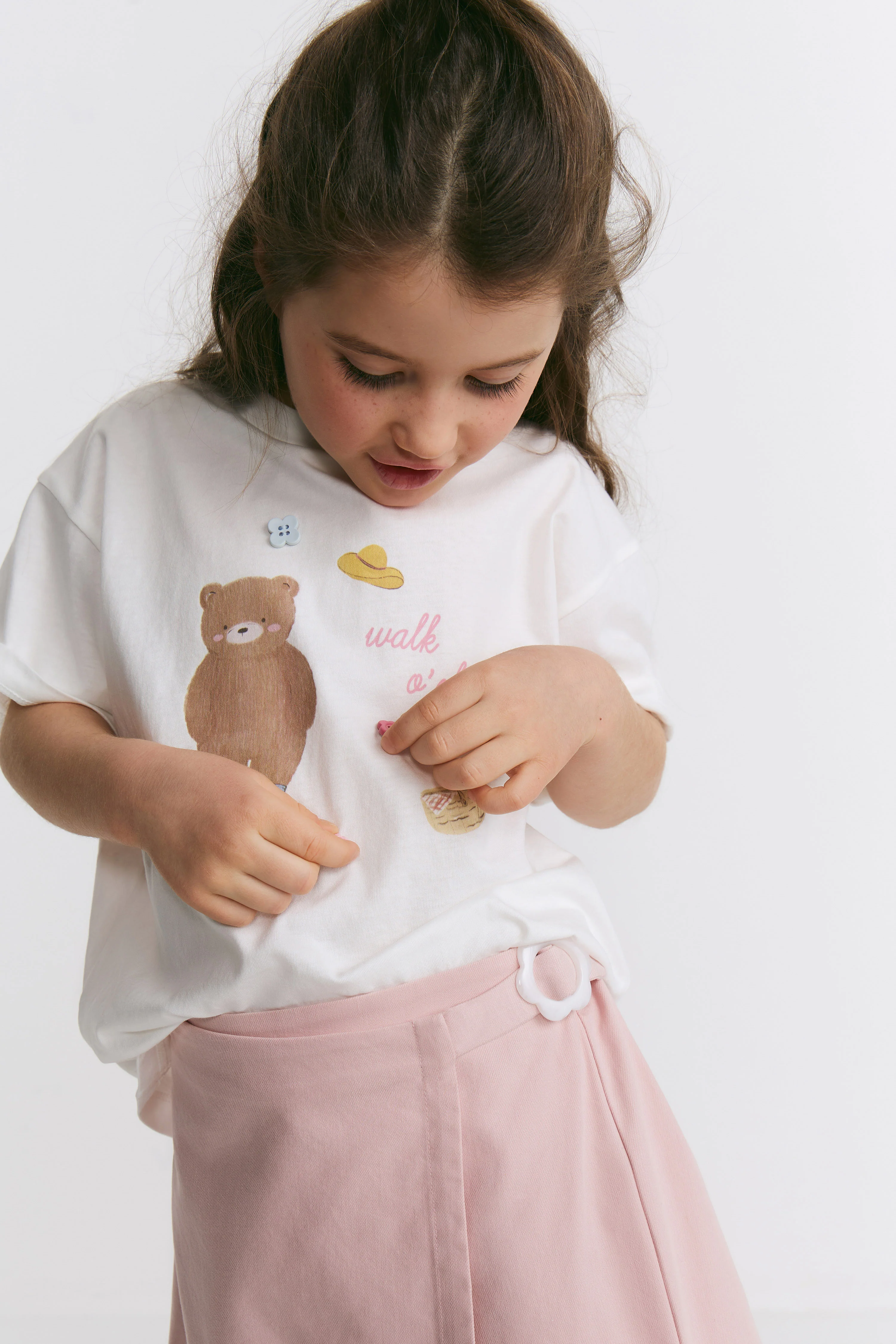COTTON-VISCOSE WRAPOVER SKORT - Image 3