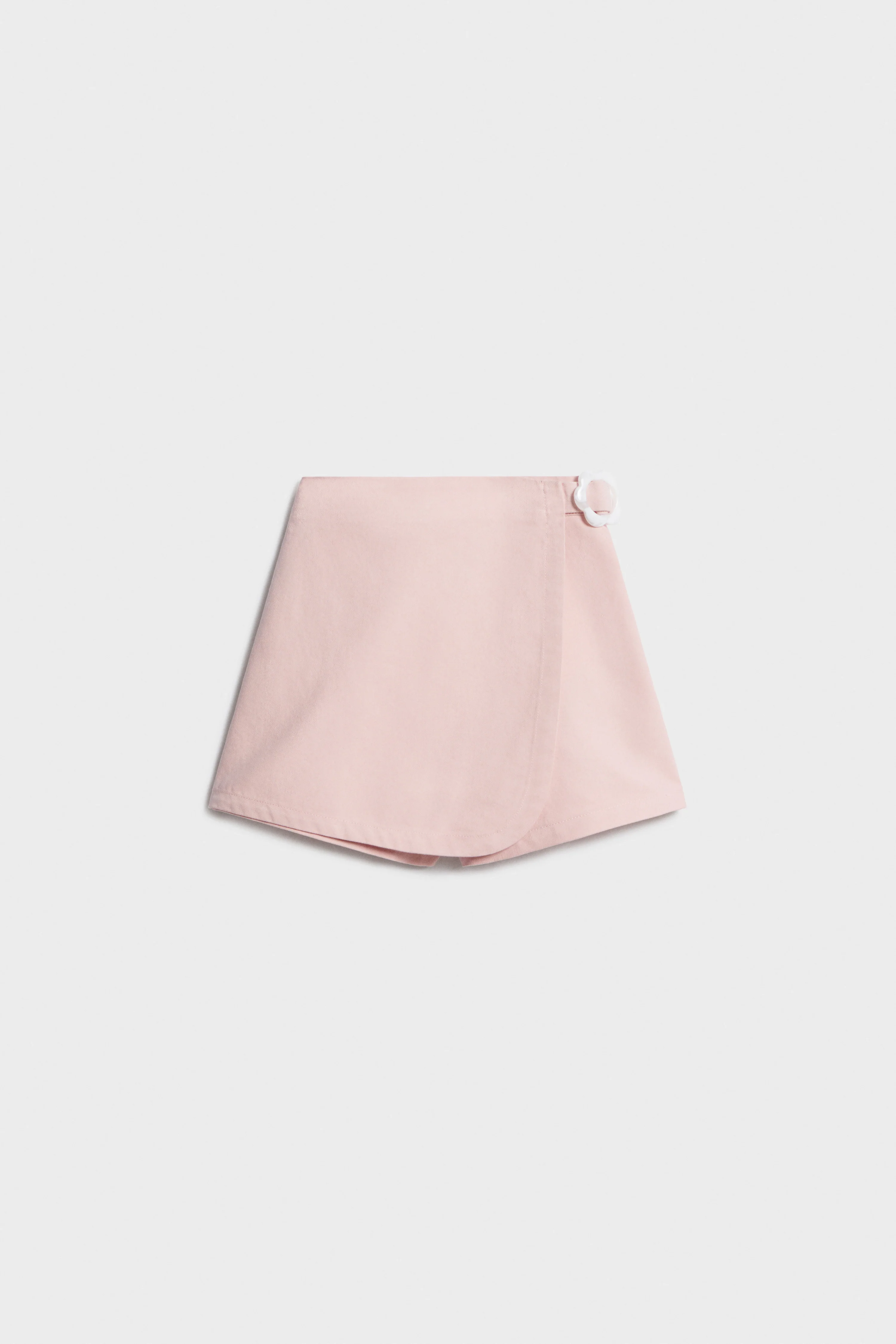 COTTON-VISCOSE WRAPOVER SKORT - Image 4