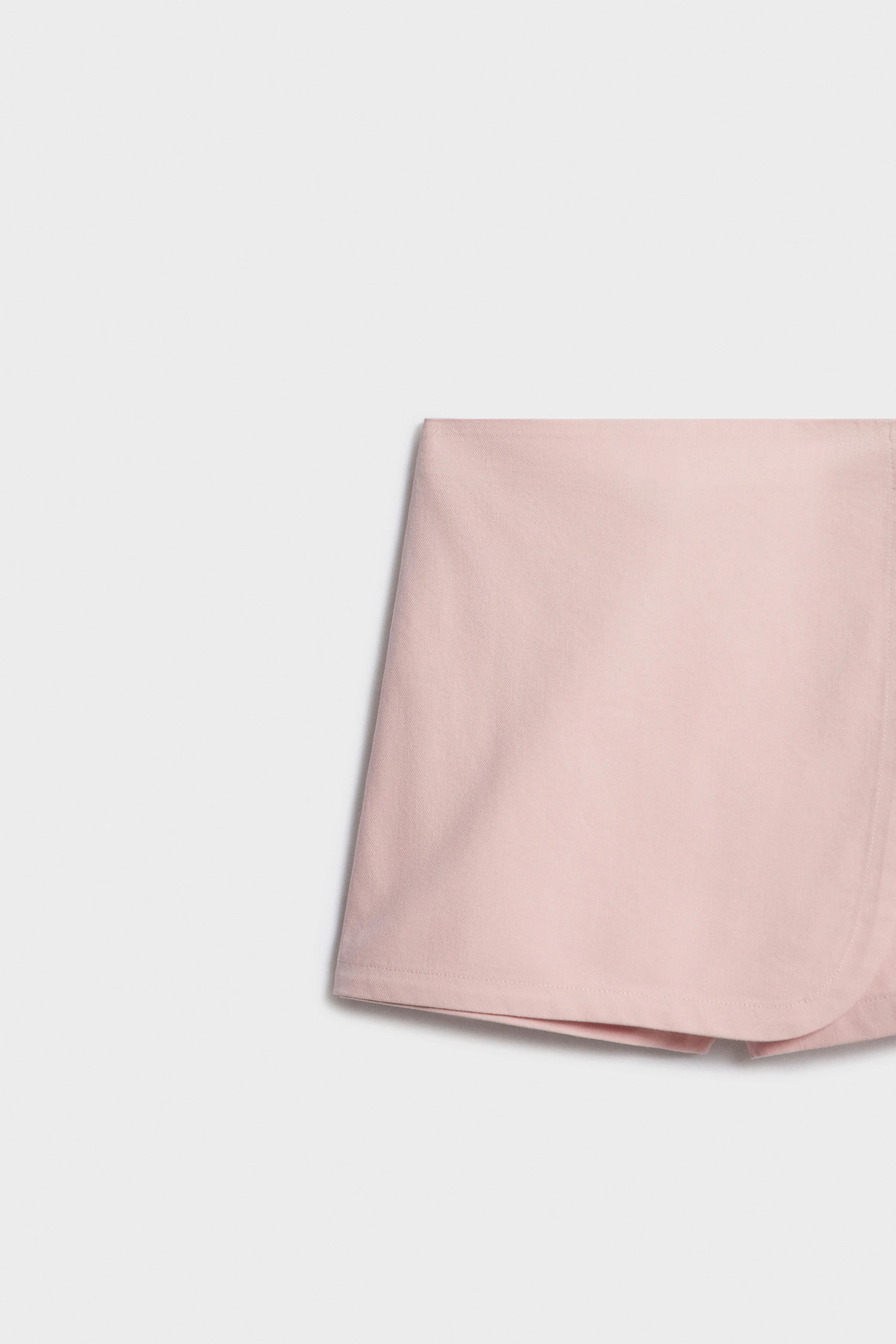COTTON-VISCOSE WRAPOVER SKORT - Image 6