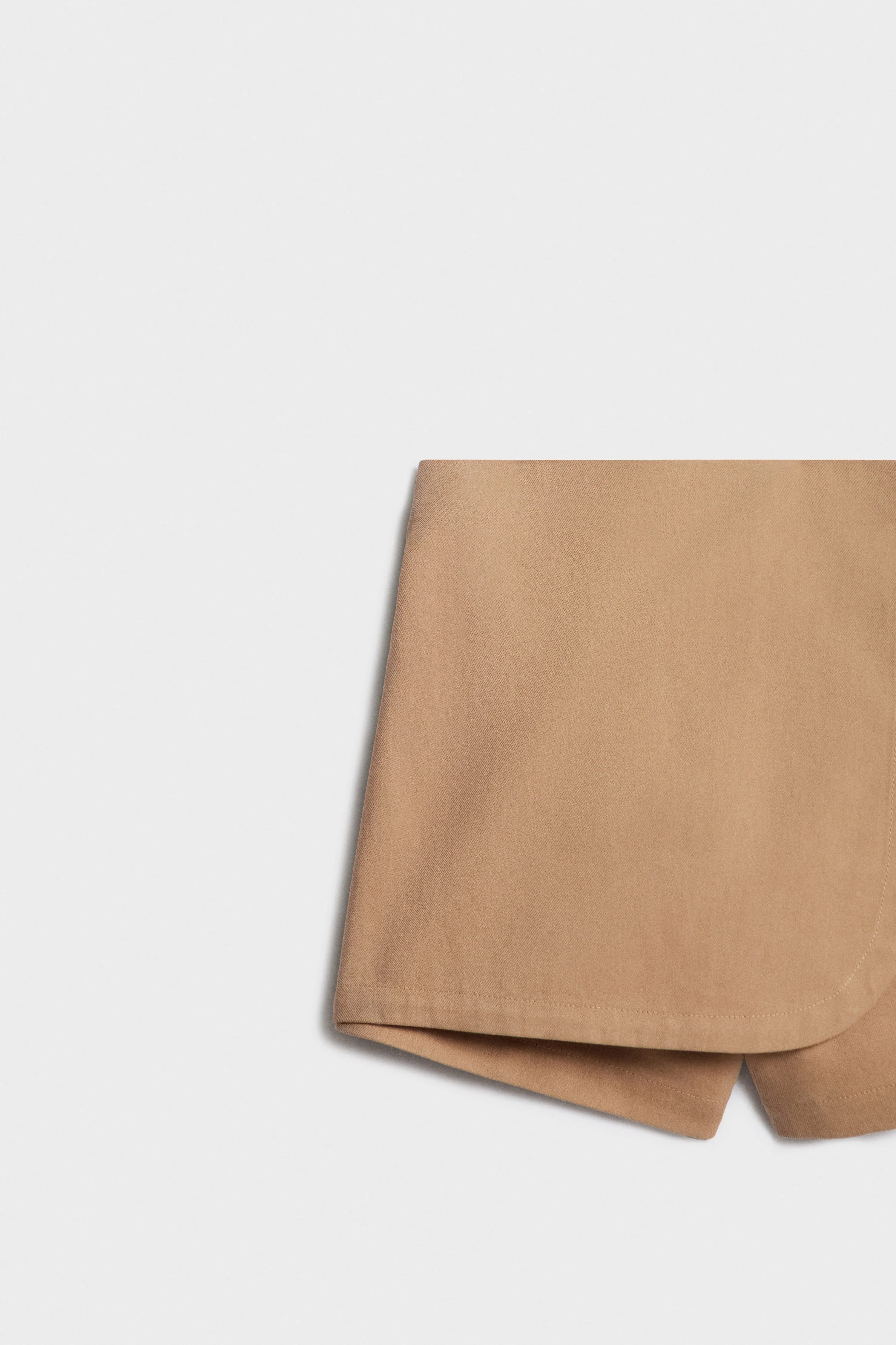 COTTON-VISCOSE WRAPOVER SKORT - Image 3