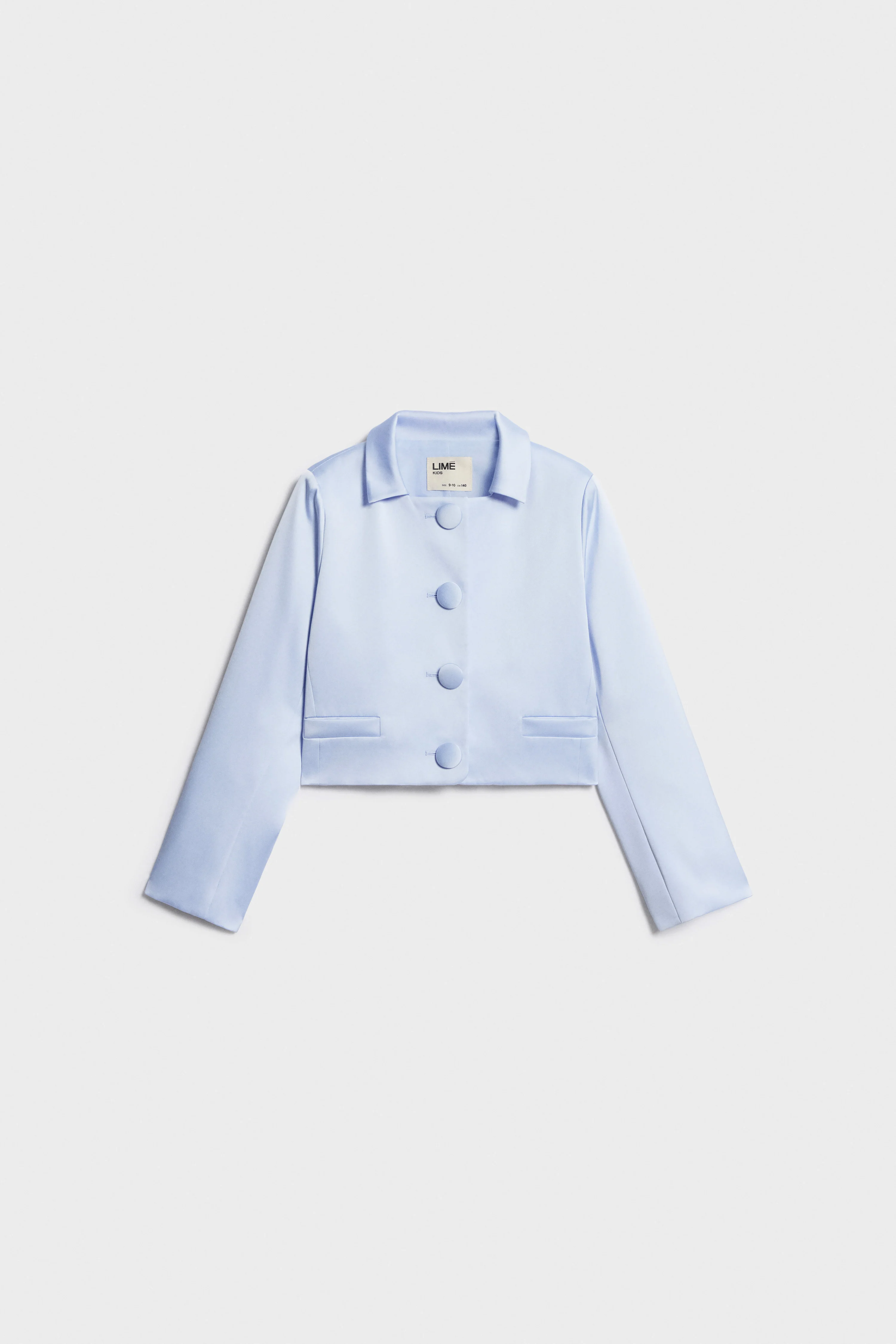 BUTTON-UP SATIN BLAZER - Image 3