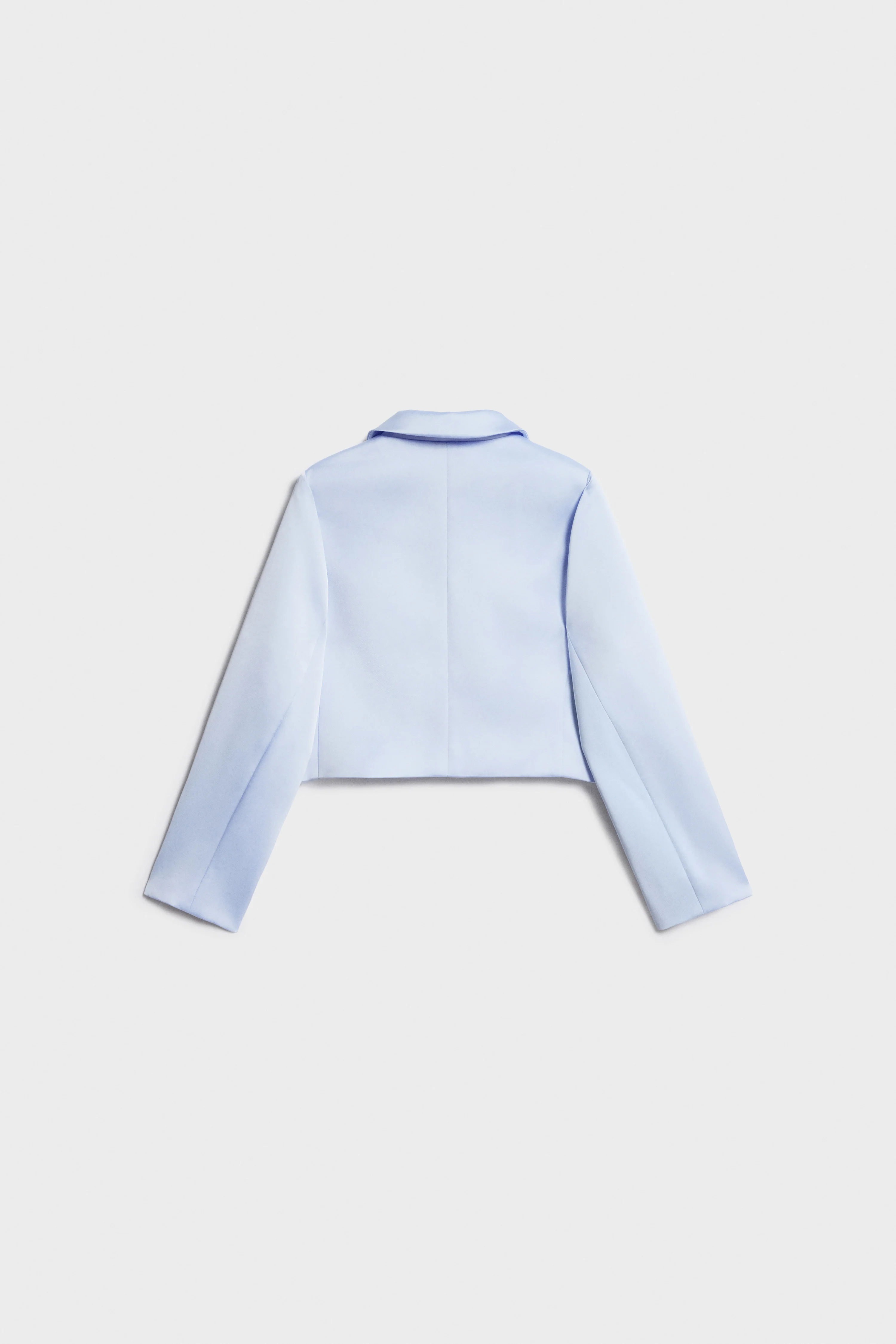 BUTTON-UP SATIN BLAZER - Image 4