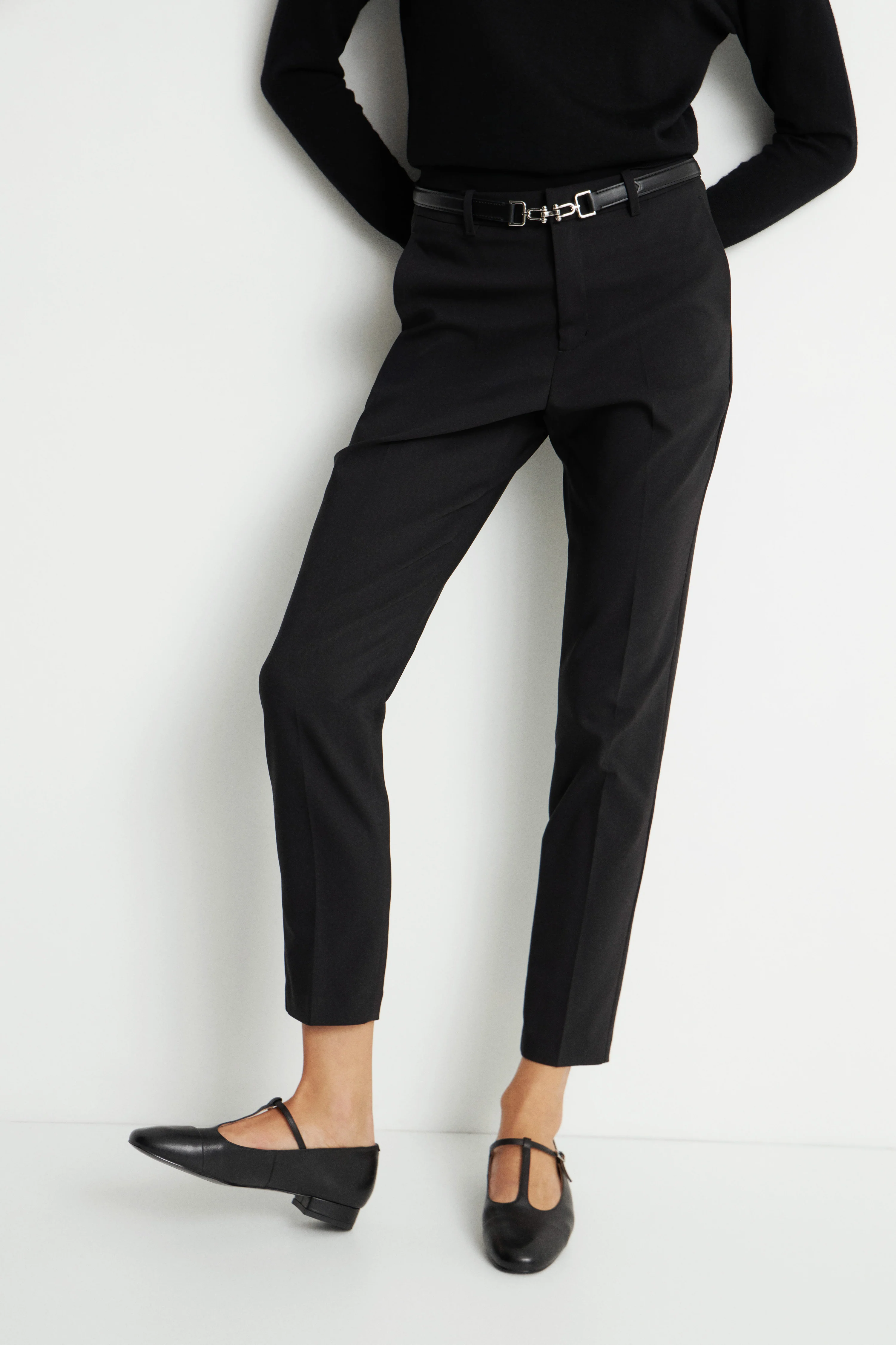 CREASED CARROT-FIT TROUSERS - Image 3