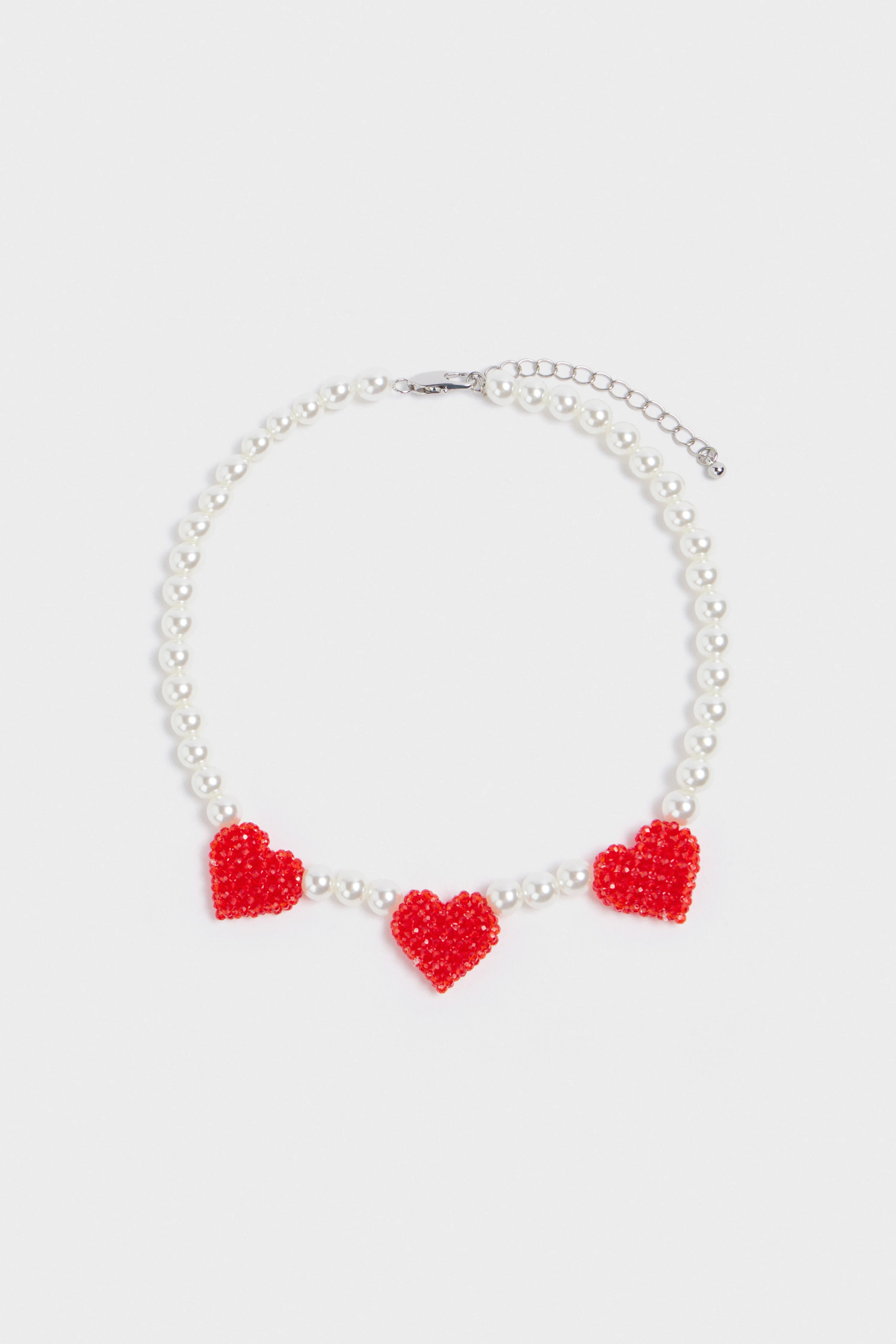 CHARM-DETAIL BEADED NECKLACE