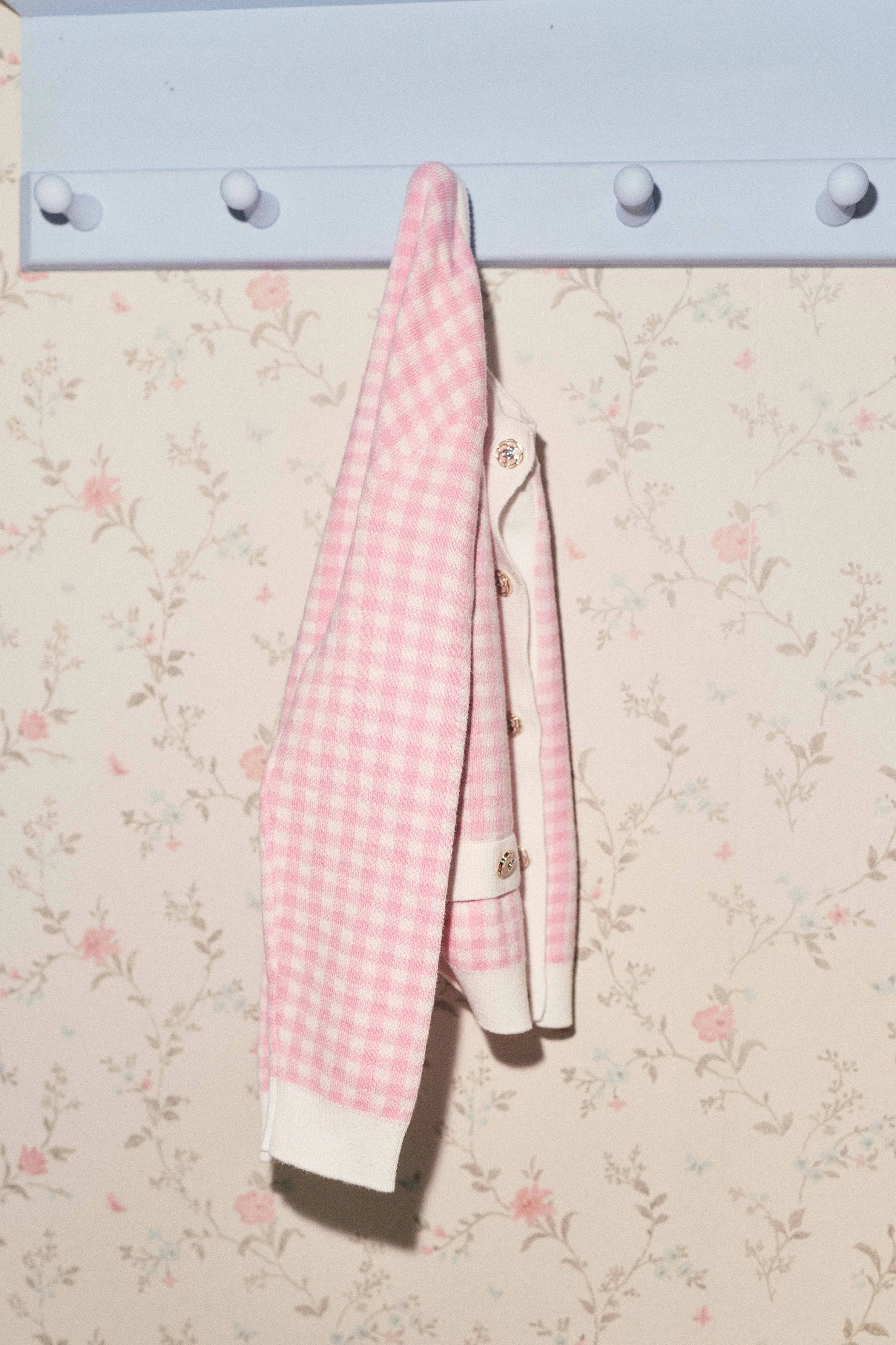 CHECKED COTTON CARDIGAN - Image 3
