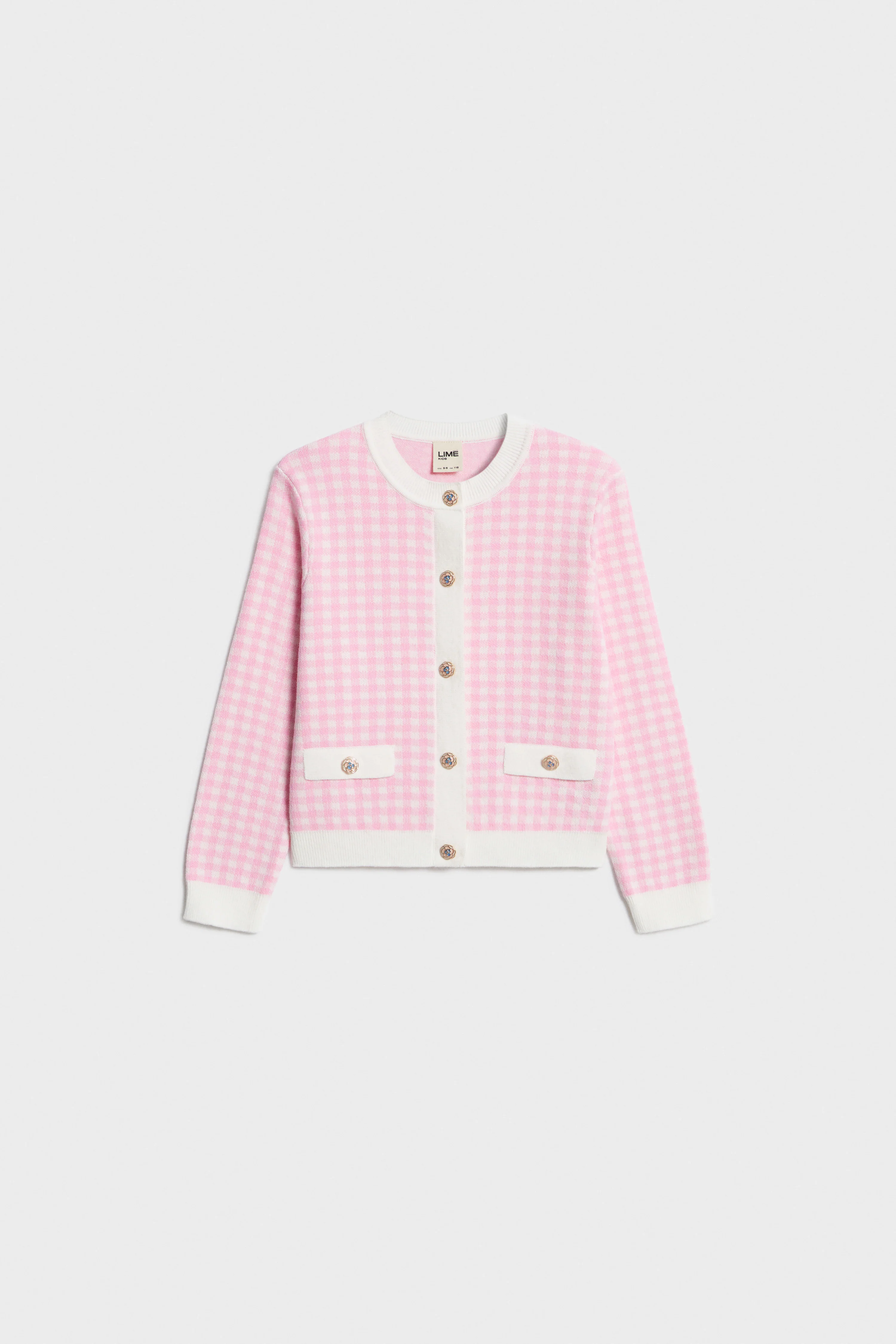 CHECKED COTTON CARDIGAN - Image 4