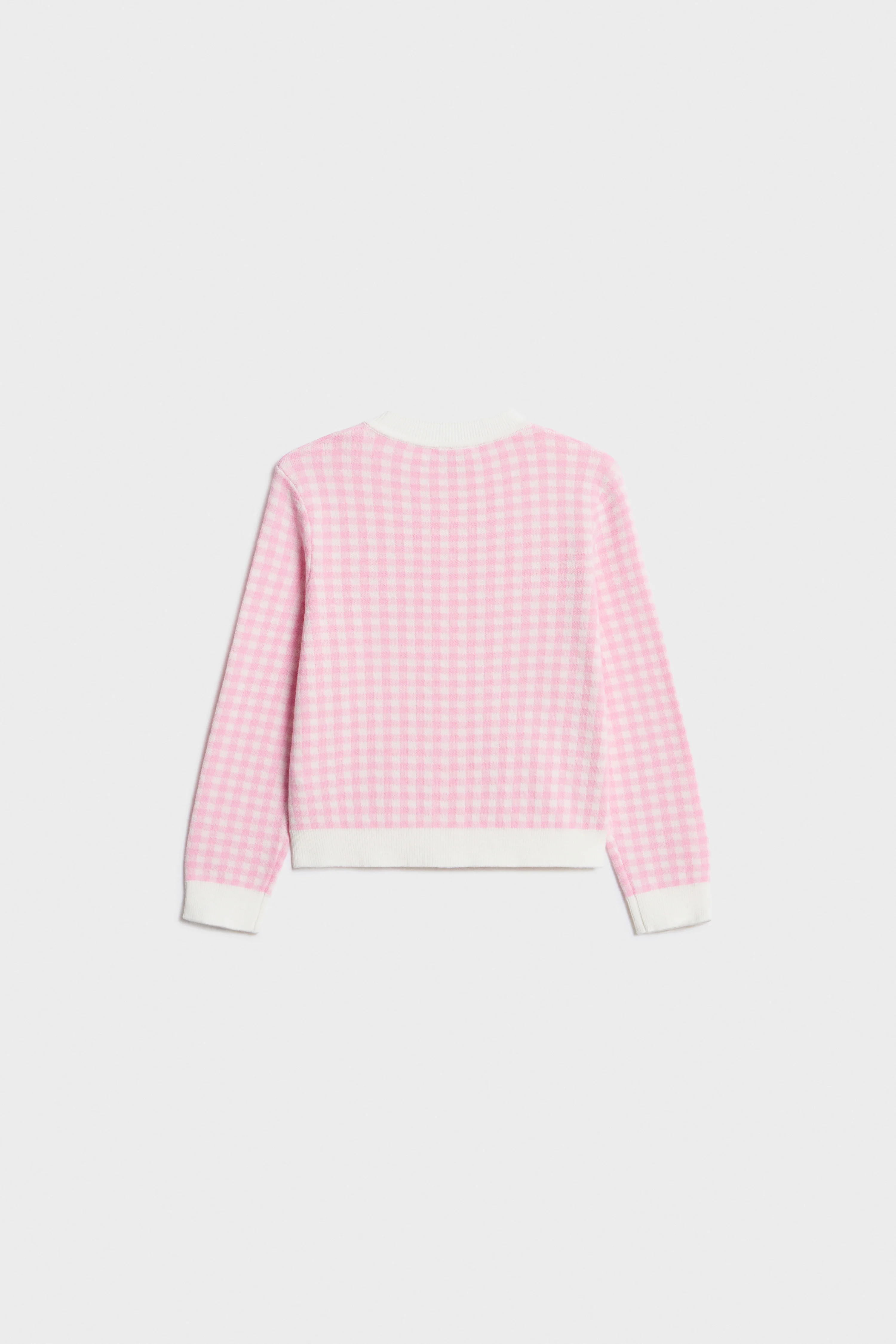 CHECKED COTTON CARDIGAN - Image 5
