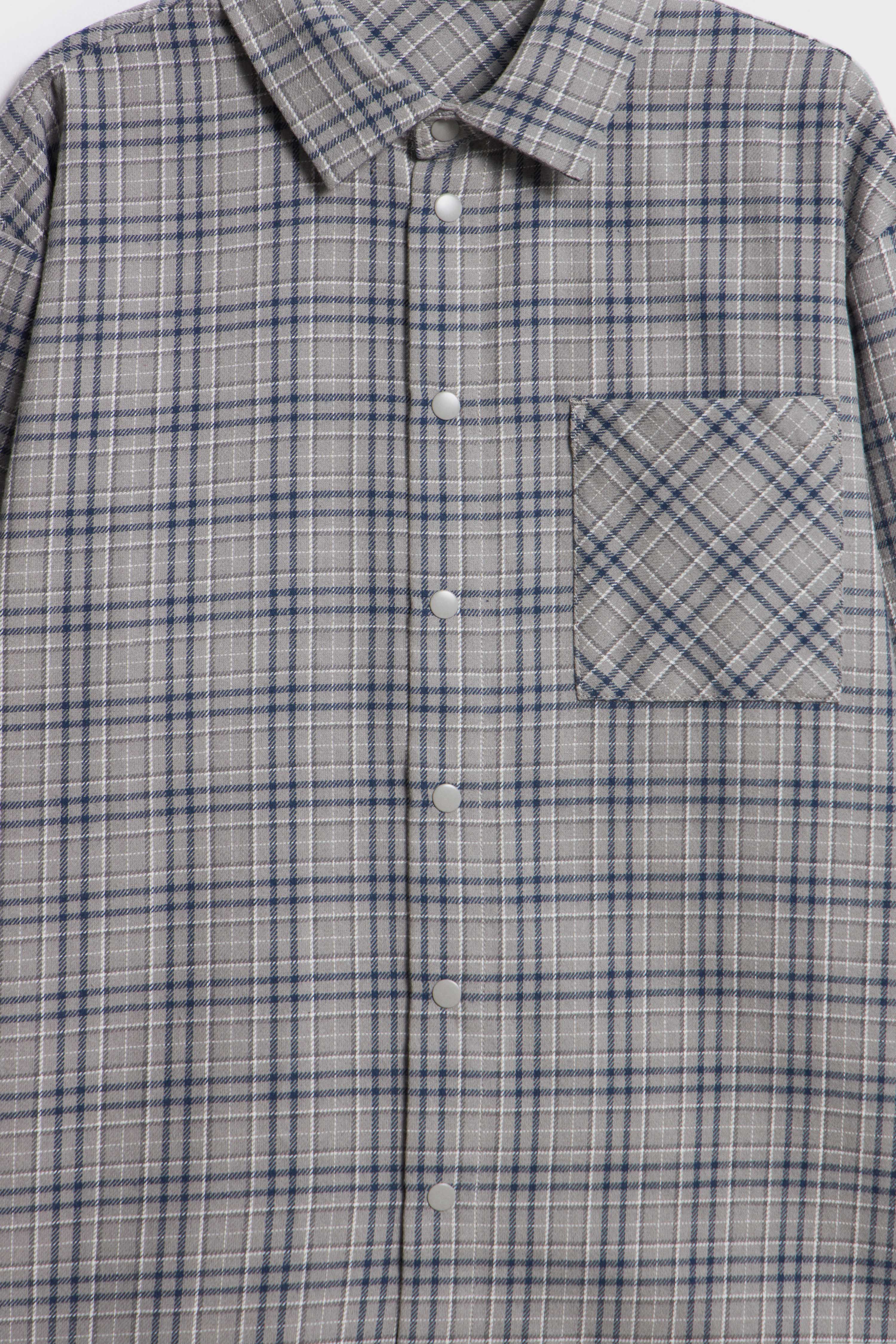 CHECKED COTTON FLANNEL SHIRT - Image 6