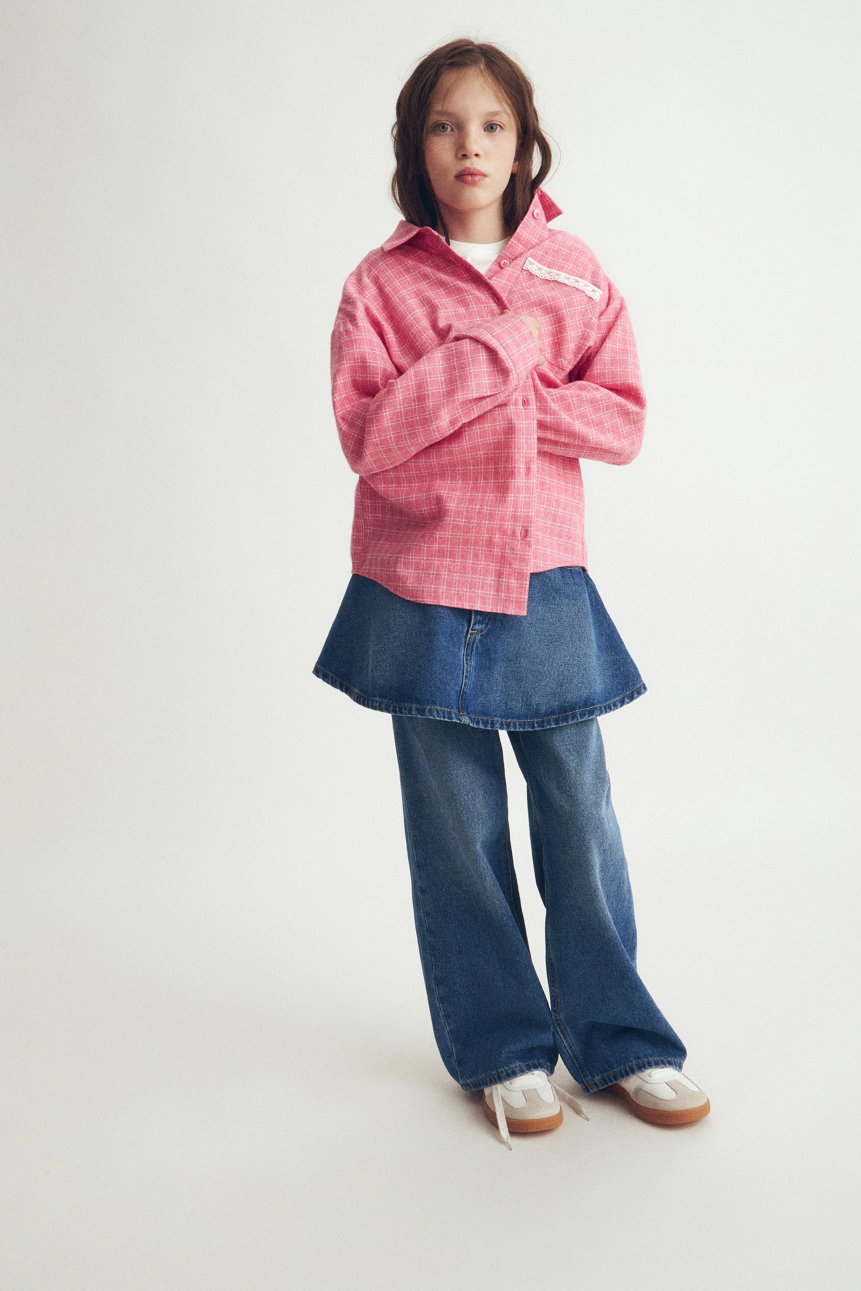 CHECKED COTTON FLANNEL SHIRT - Image 3