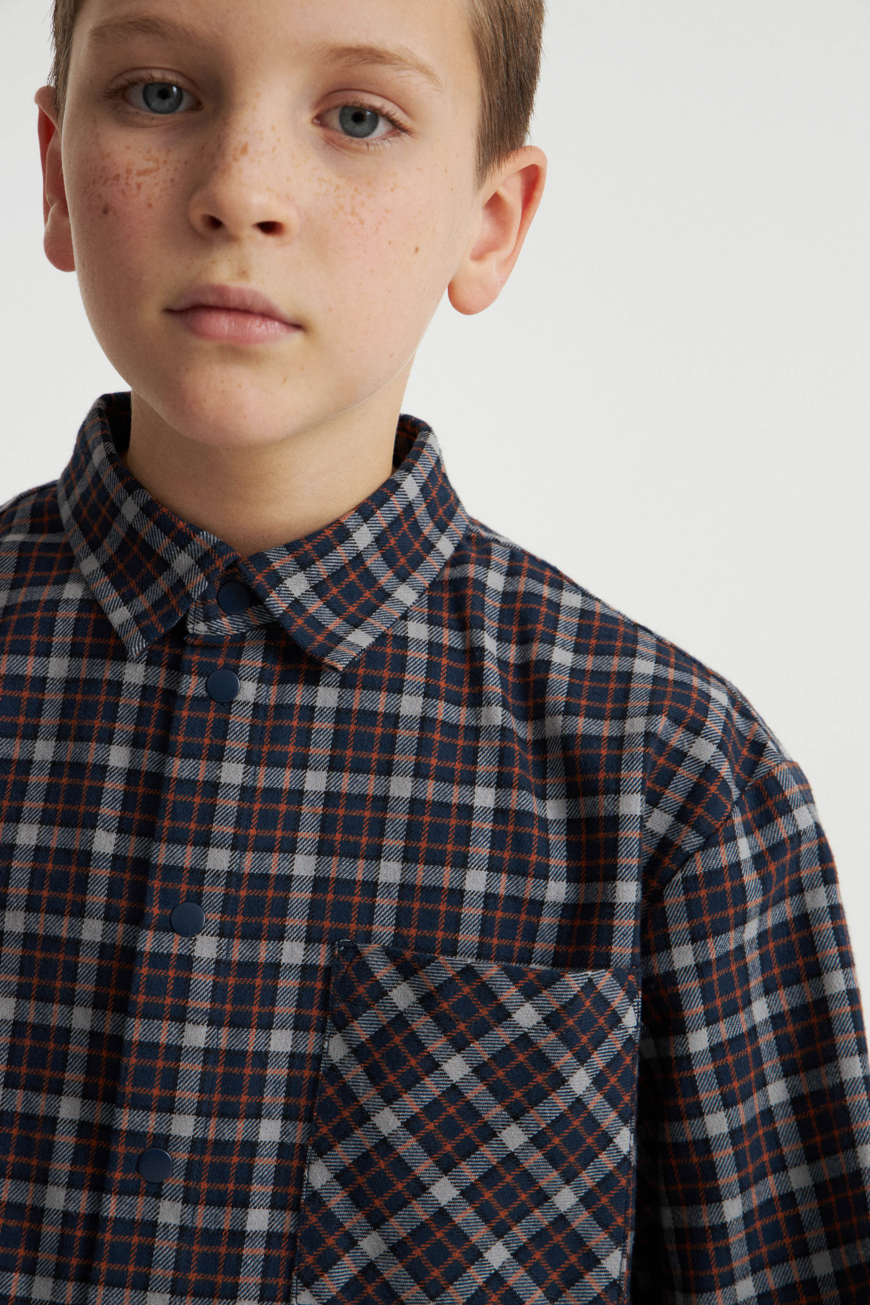CHECKED COTTON FLANNEL SHIRT - Image 3