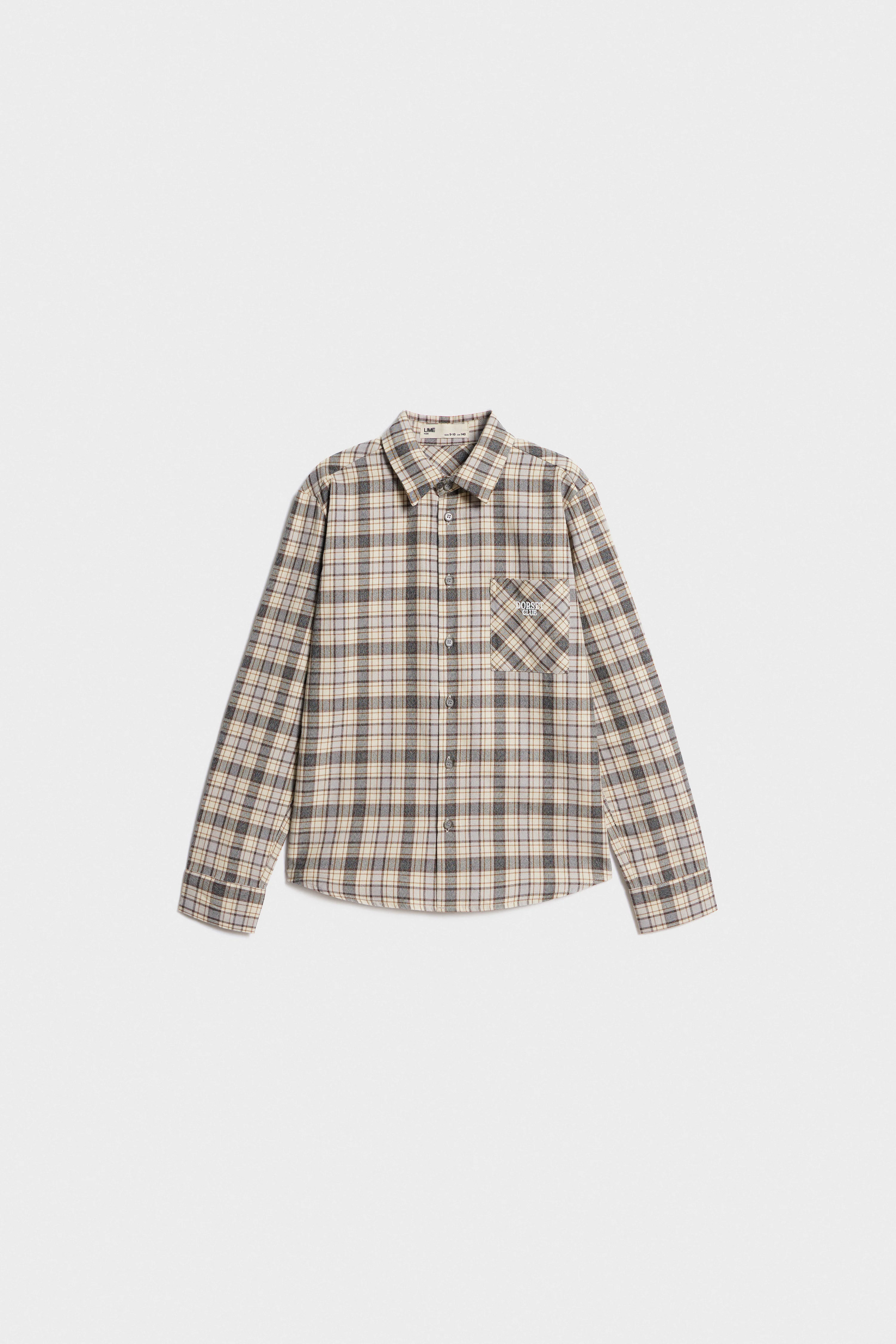 CHECKED COTTON SHIRT - Image 4