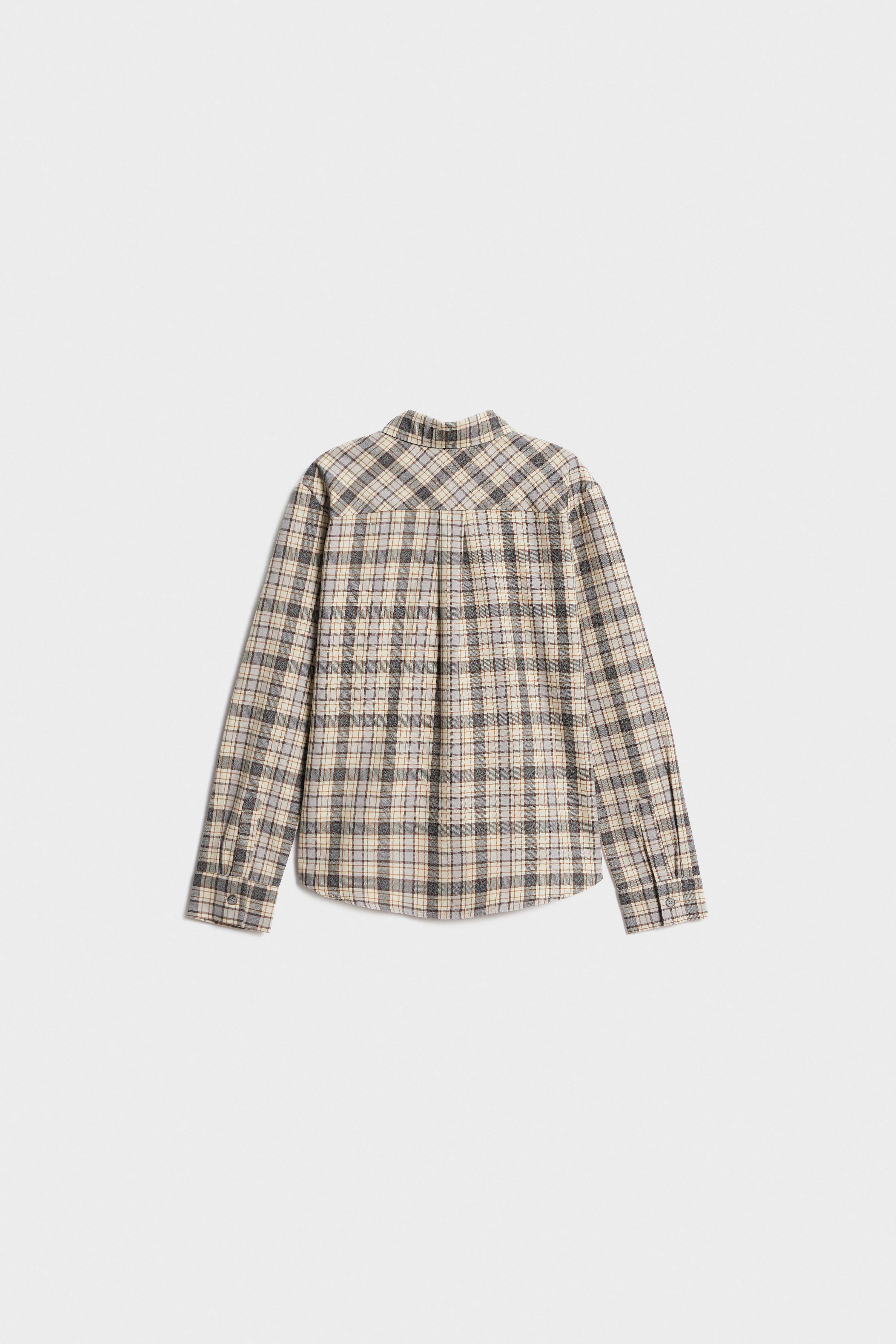 CHECKED COTTON SHIRT - Image 5