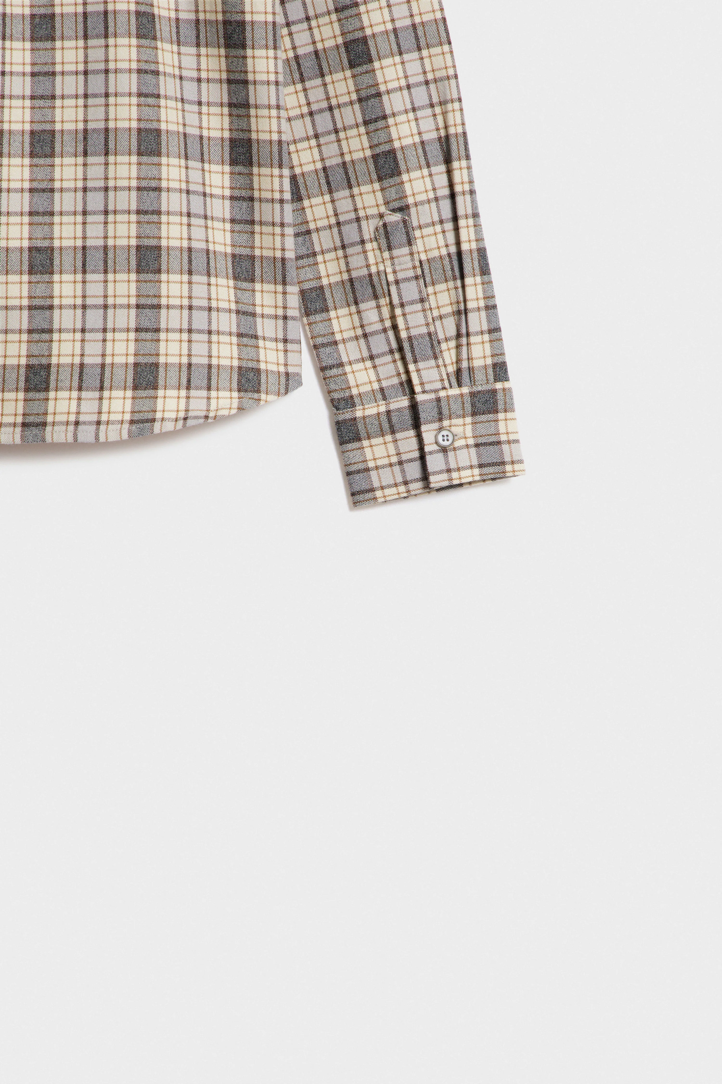 CHECKED COTTON SHIRT - Image 7