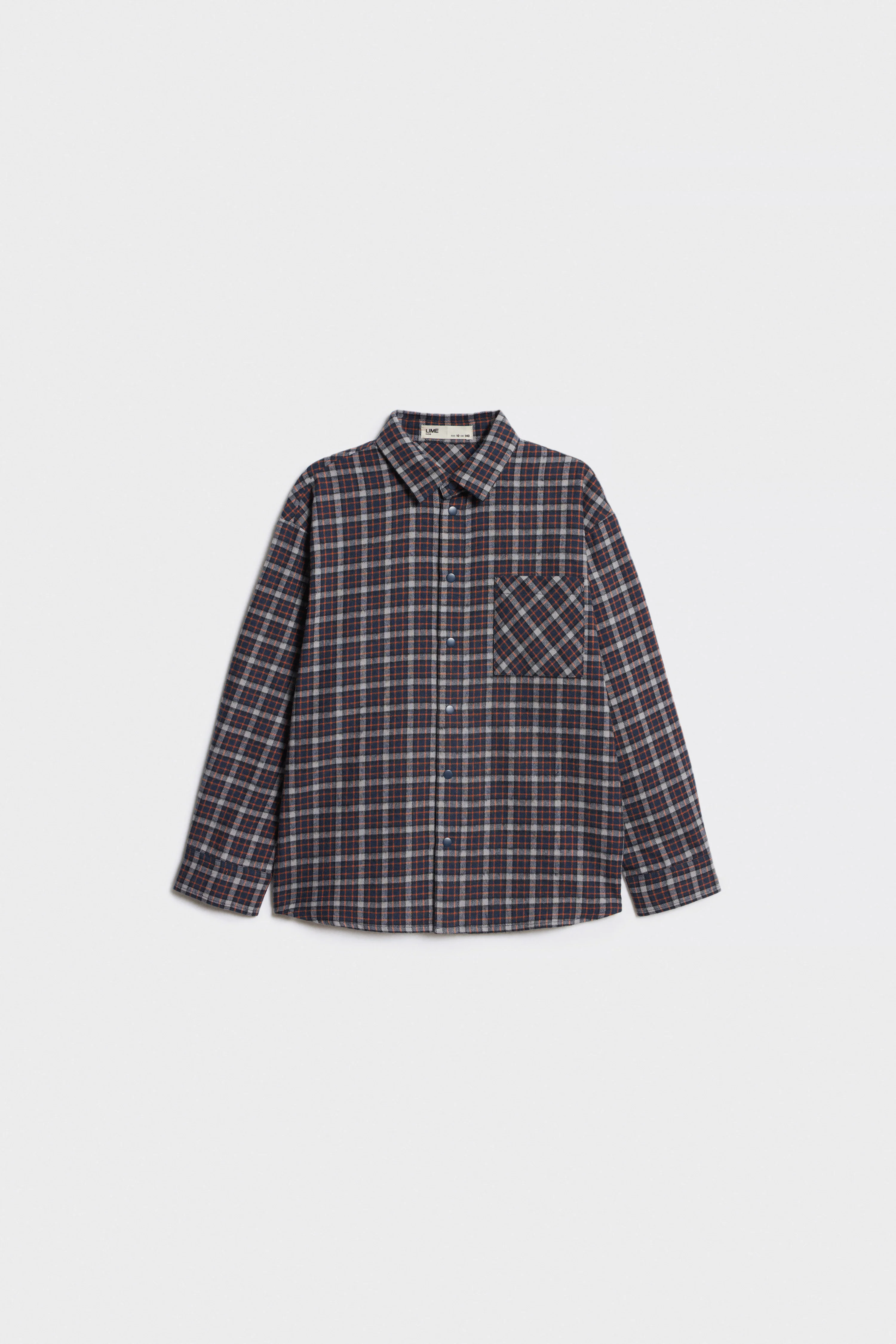 CHECKED COTTON FLANNEL SHIRT - Image 4