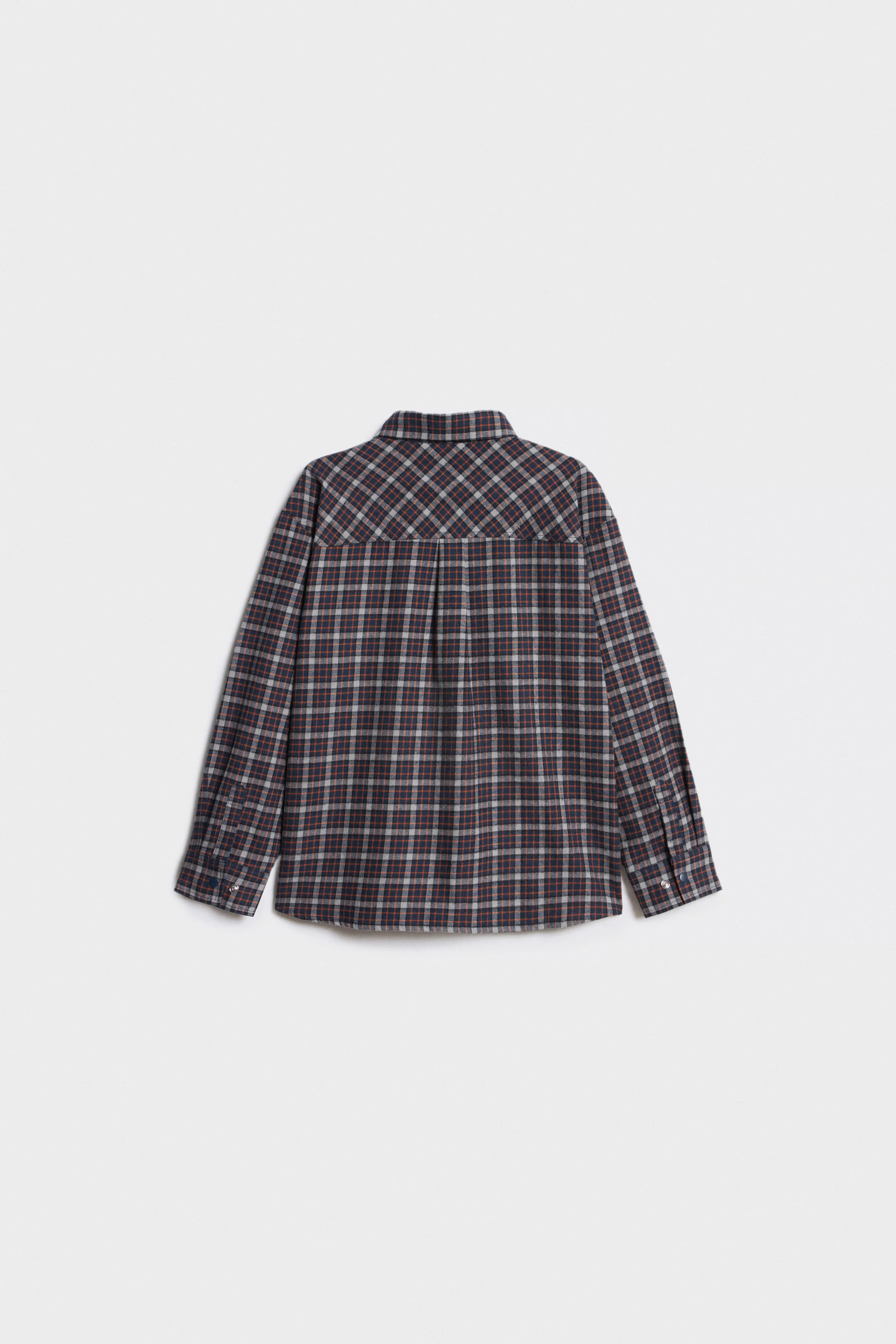 CHECKED COTTON FLANNEL SHIRT - Image 5
