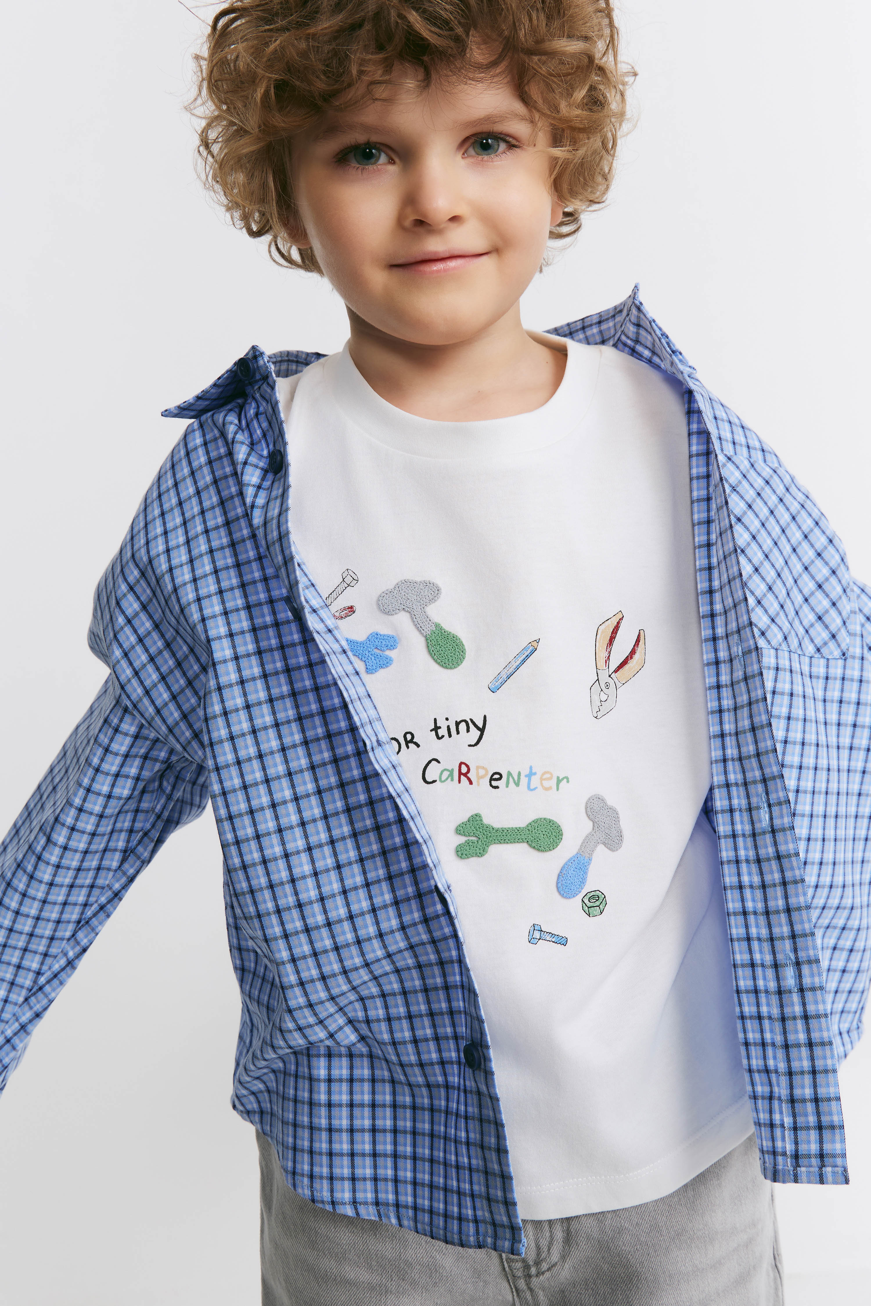 CHECKED COTTON SHIRT - Image 4