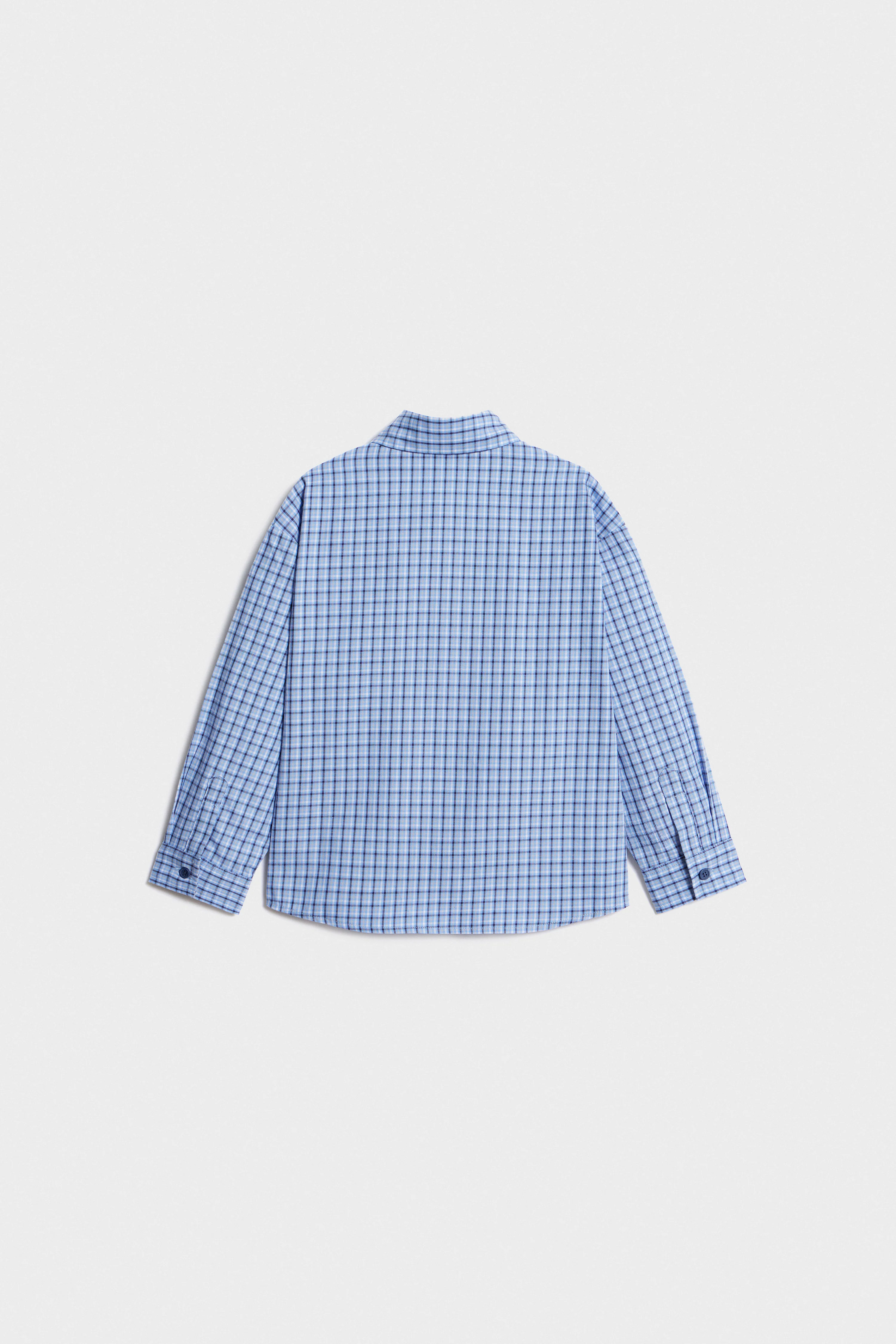 CHECKED COTTON SHIRT - Image 7