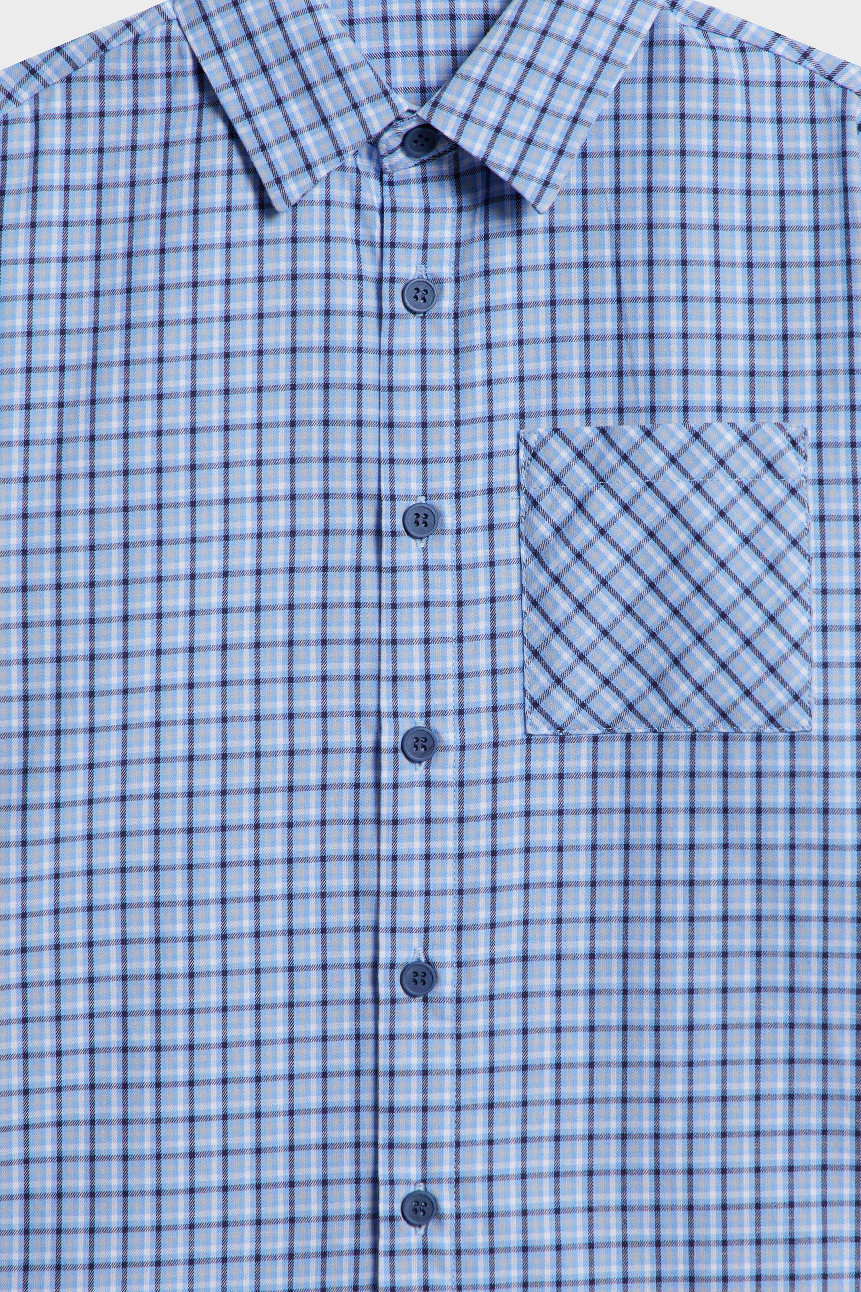 CHECKED COTTON SHIRT - Image 8