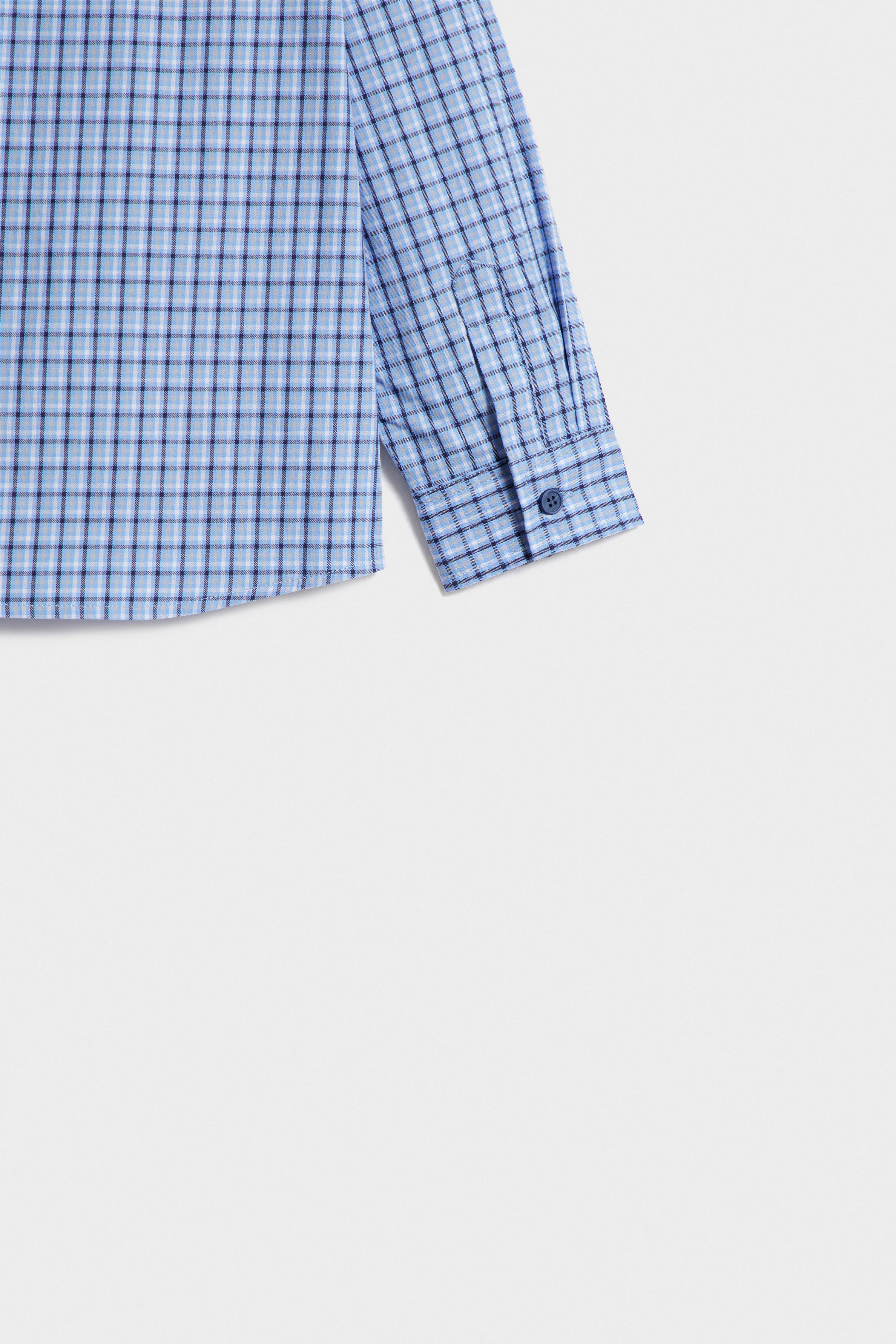 CHECKED COTTON SHIRT - Image 9