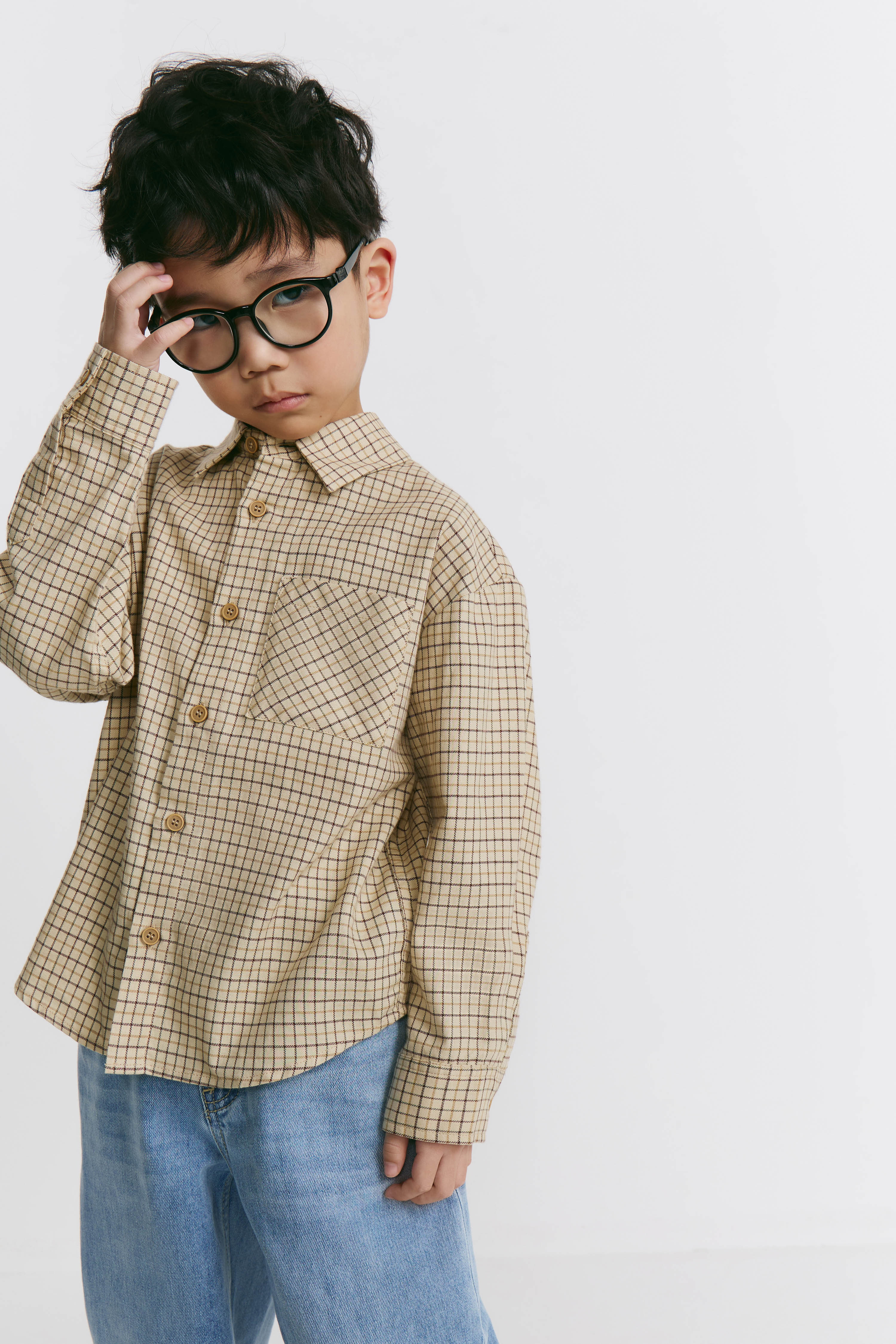 CHECKED COTTON SHIRT