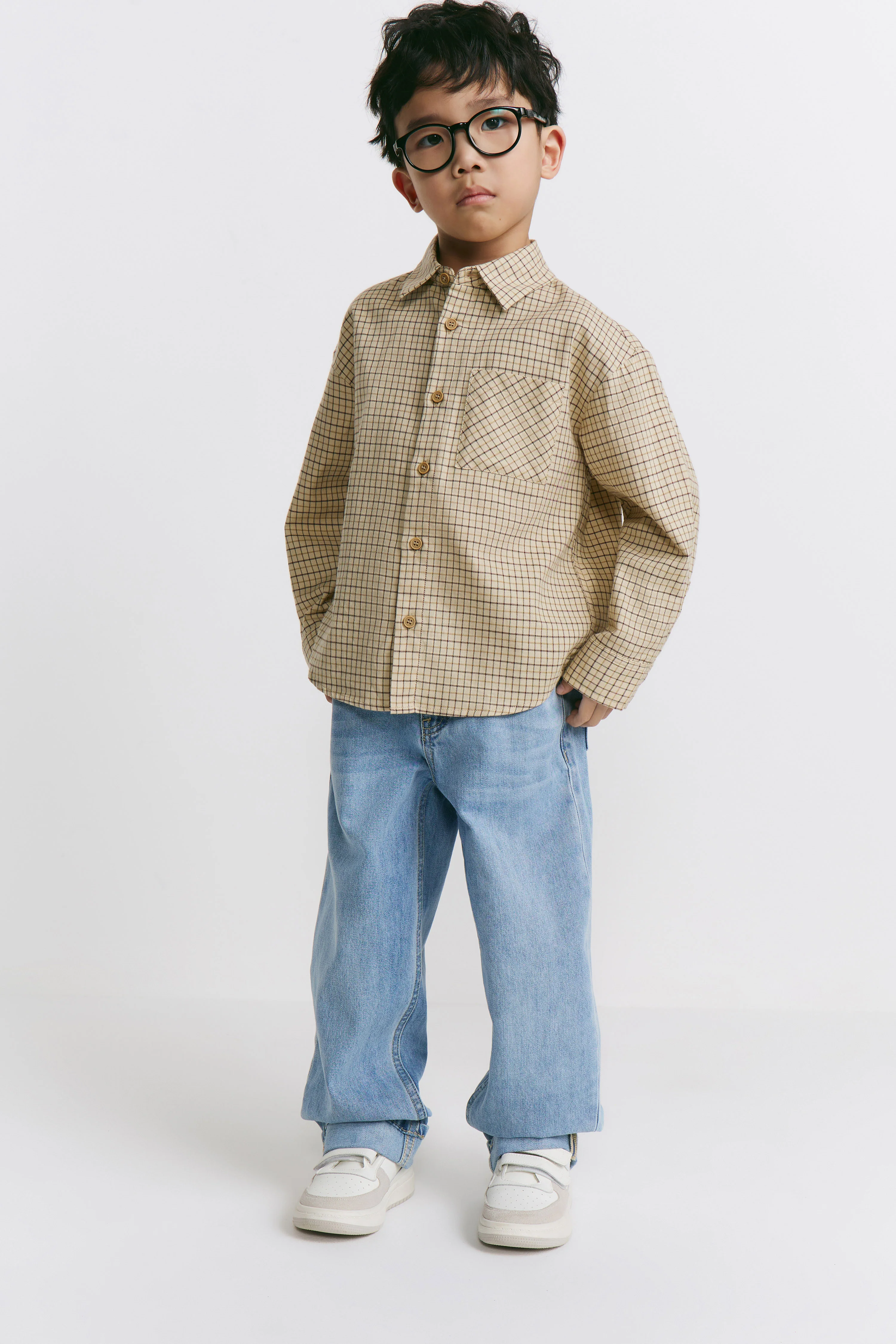 CHECKED COTTON SHIRT - Image 2