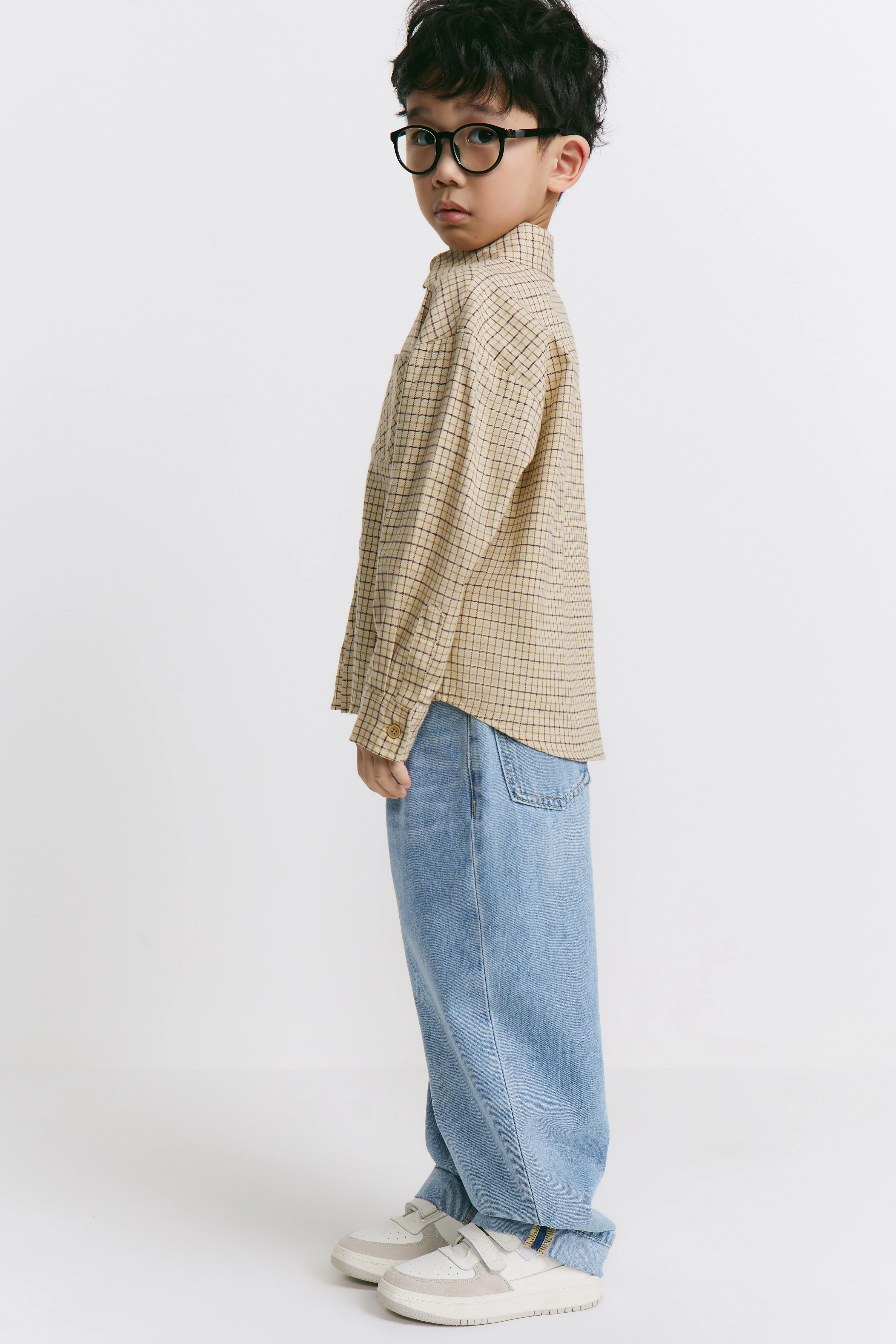 CHECKED COTTON SHIRT - Image 3
