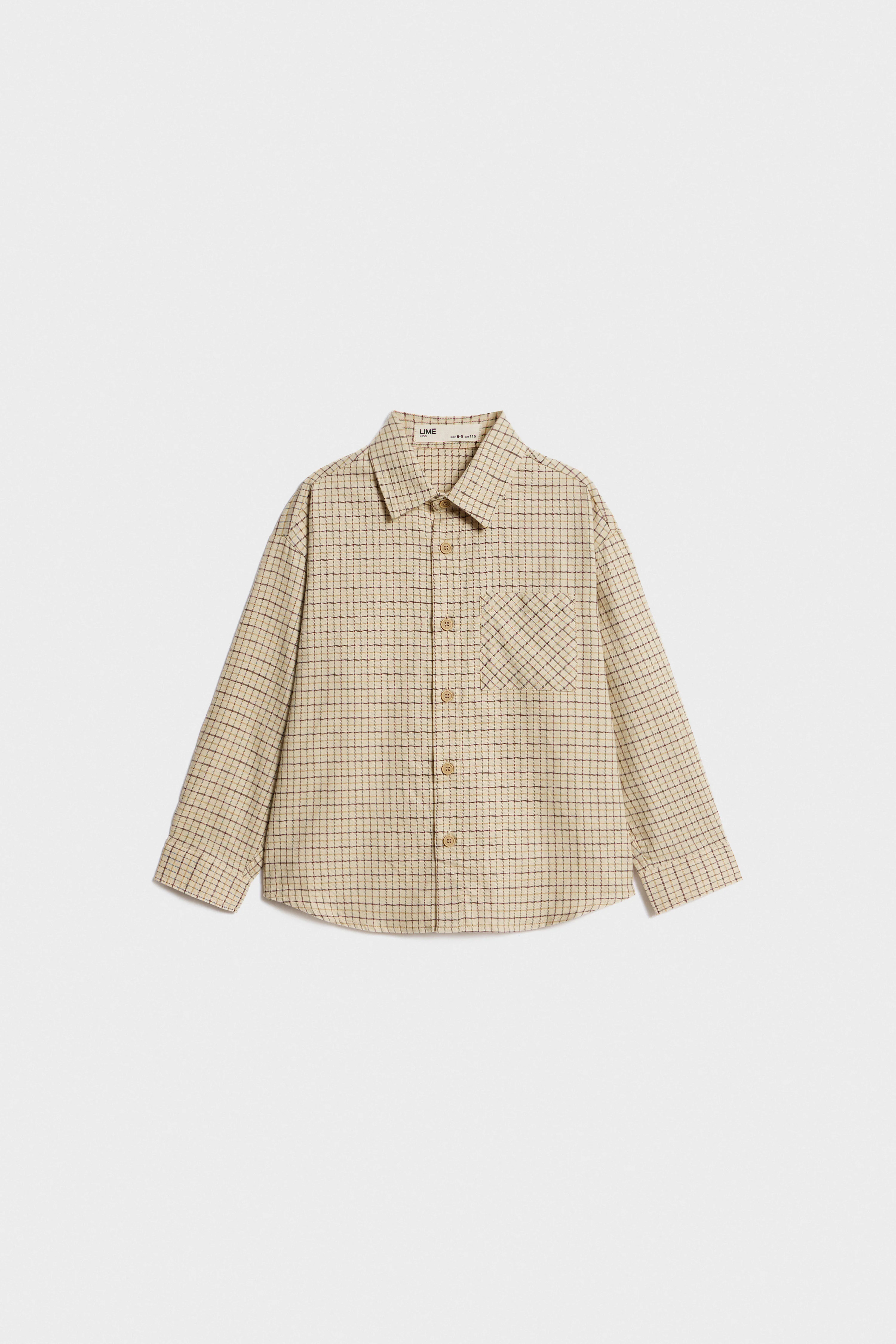 CHECKED COTTON SHIRT - Image 4