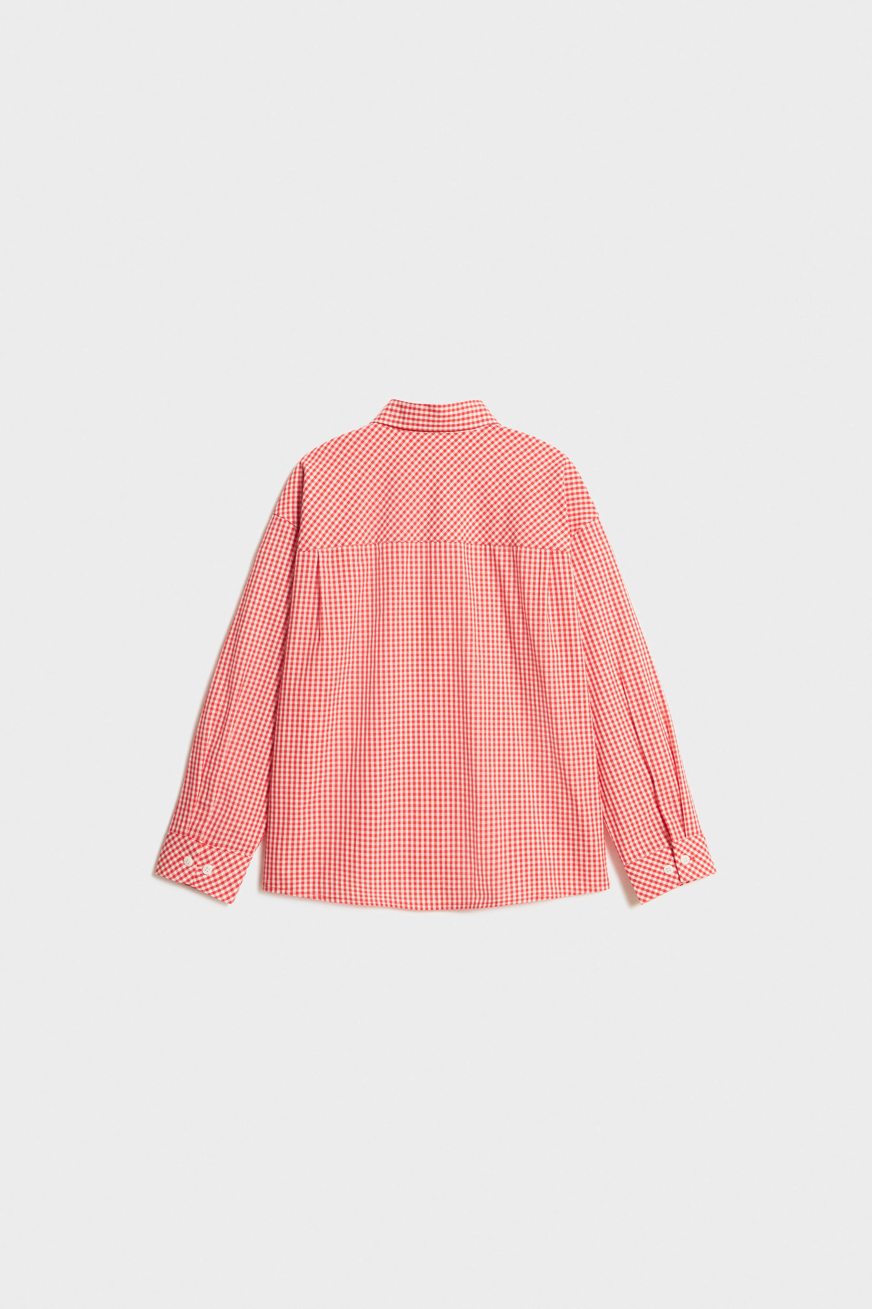 CHECKED POCKET-DETAIL SHIRT - Image 2