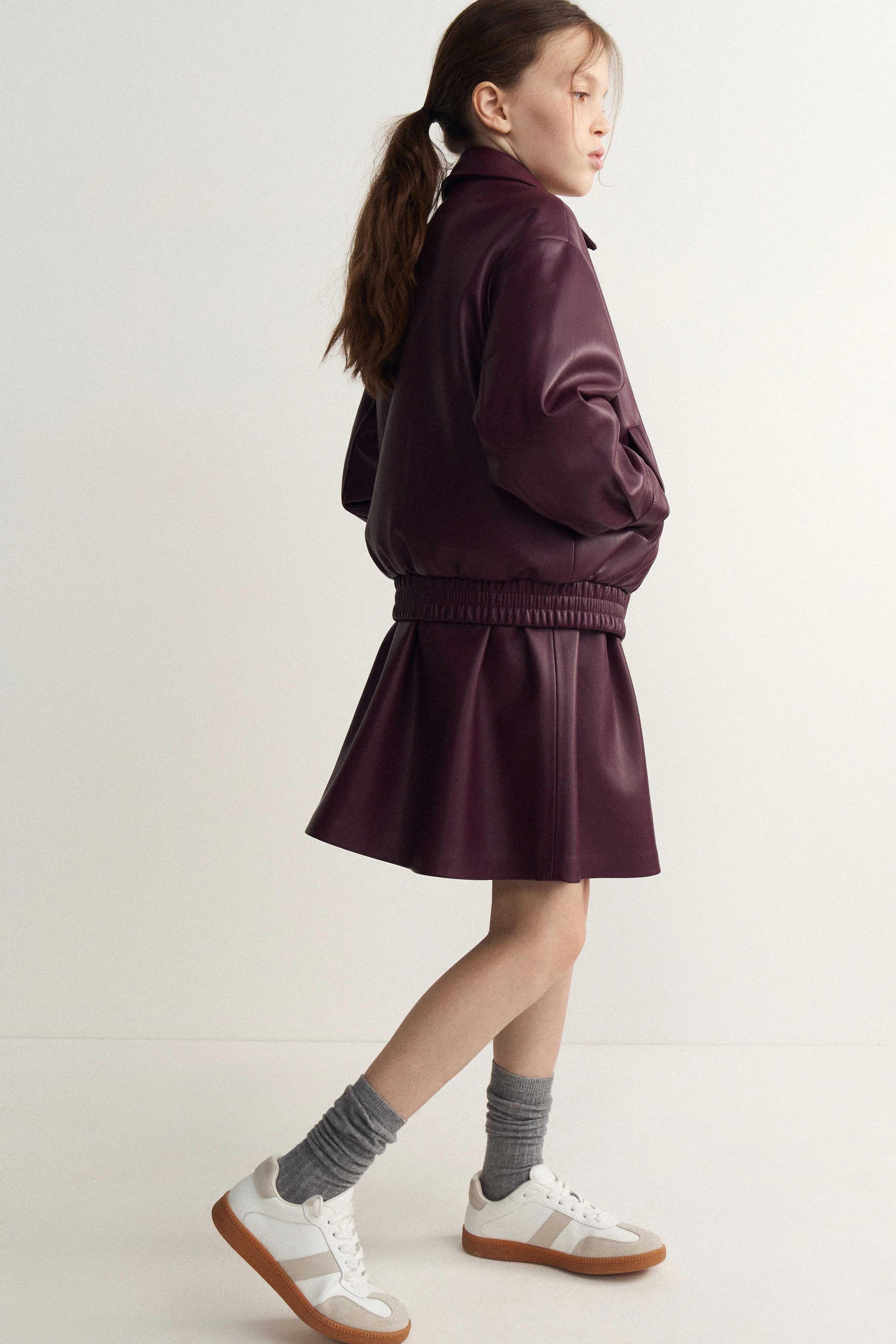 COATED FLARE SKIRT - Image 3