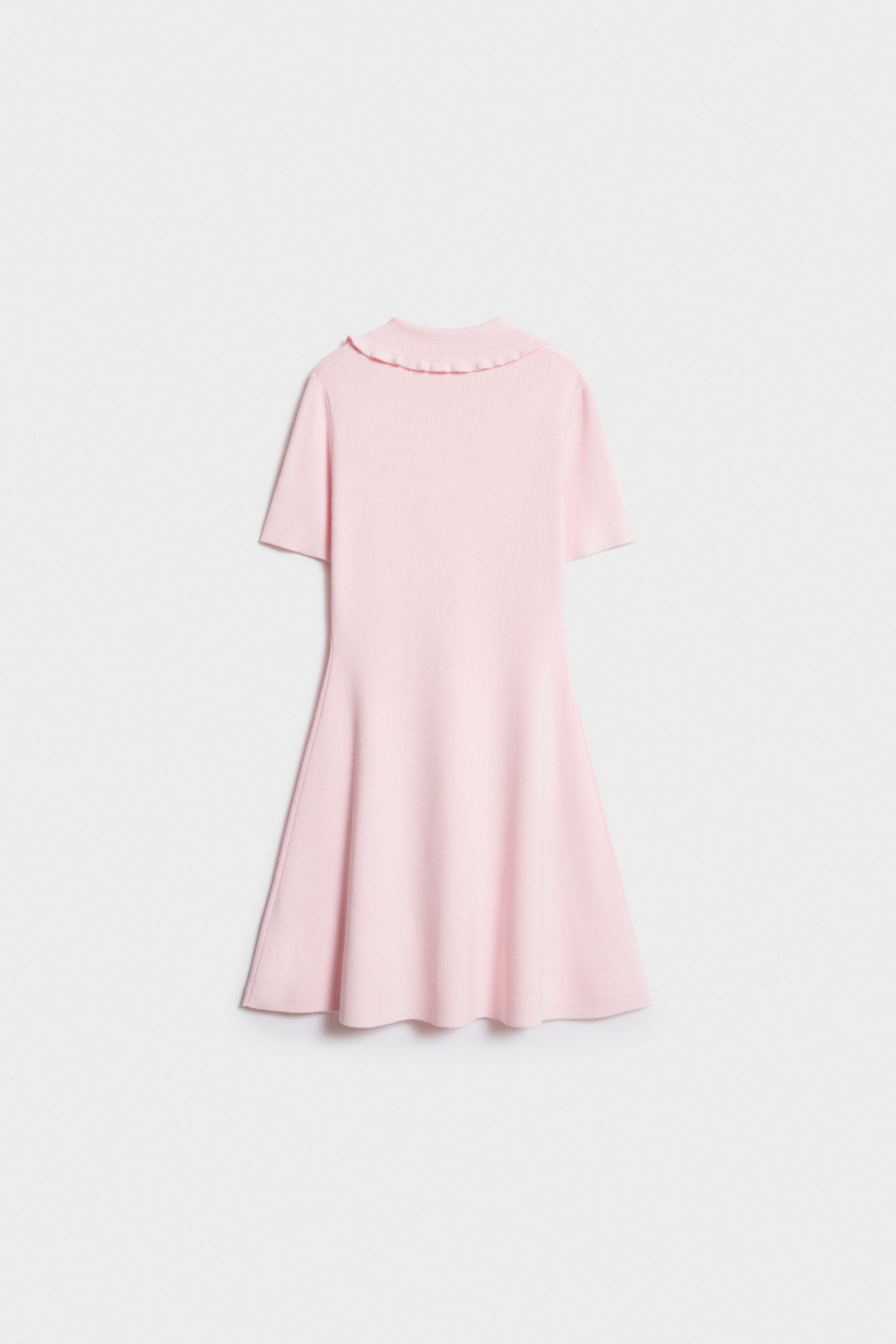 COLLARED FINE-KNIT DRESS - Image 5