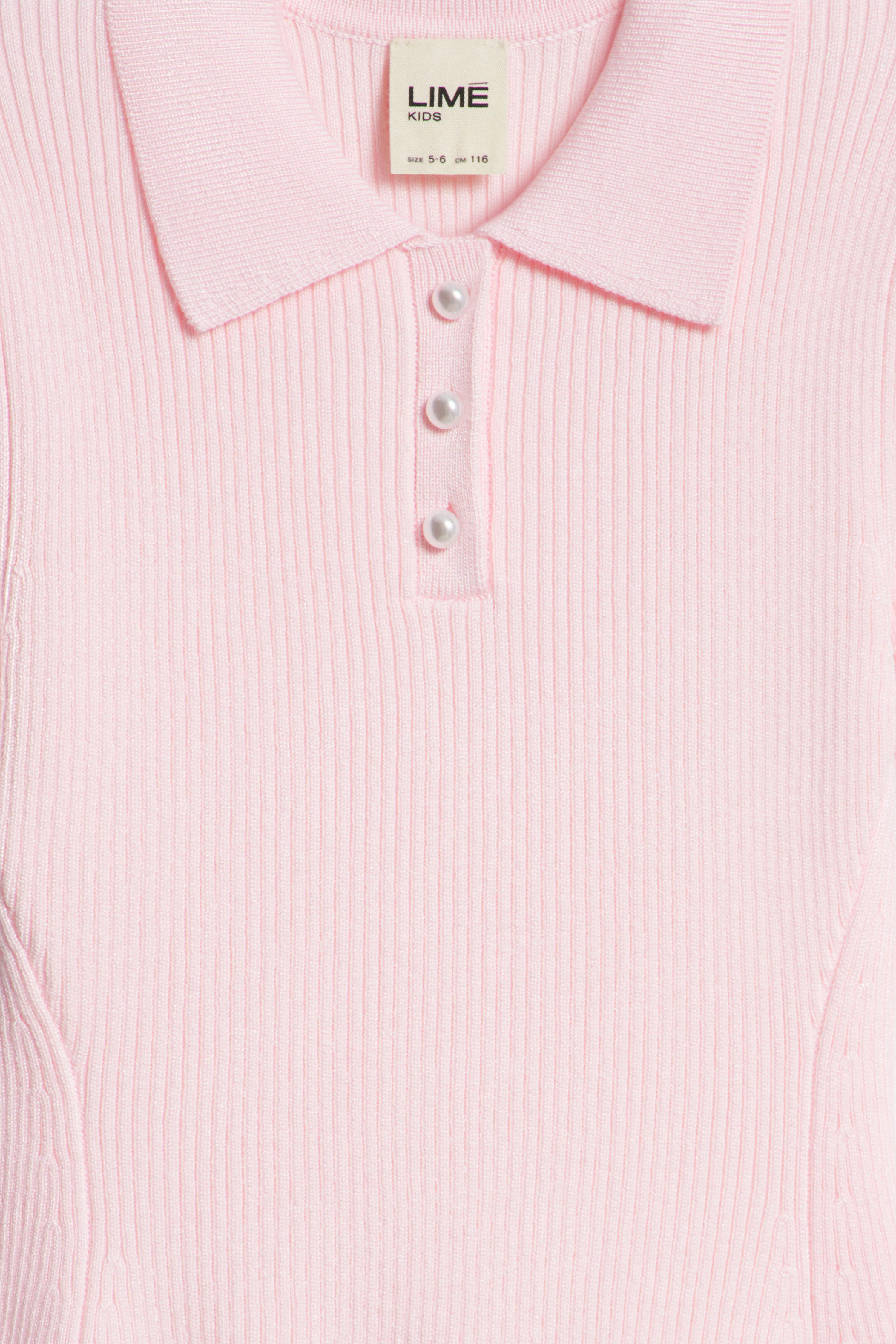 COLLARED FINE-KNIT DRESS - Image 5
