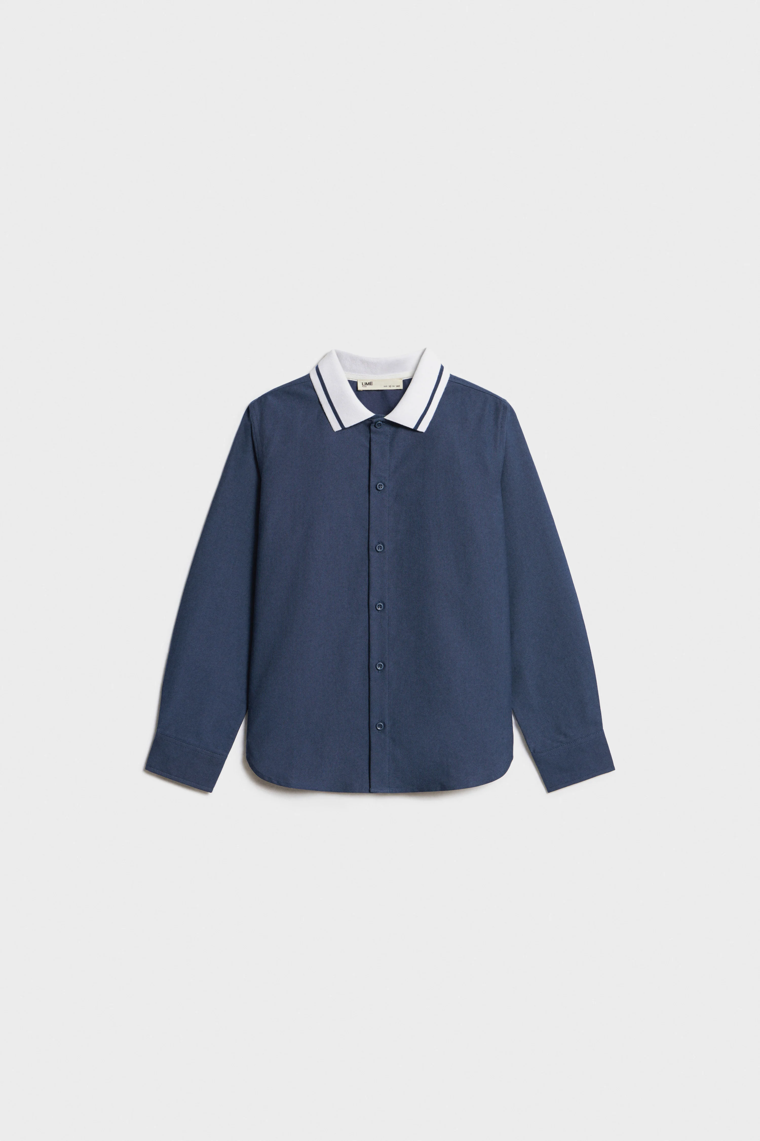 COLLARED OXFORD COTTON SHIRT - Image 5