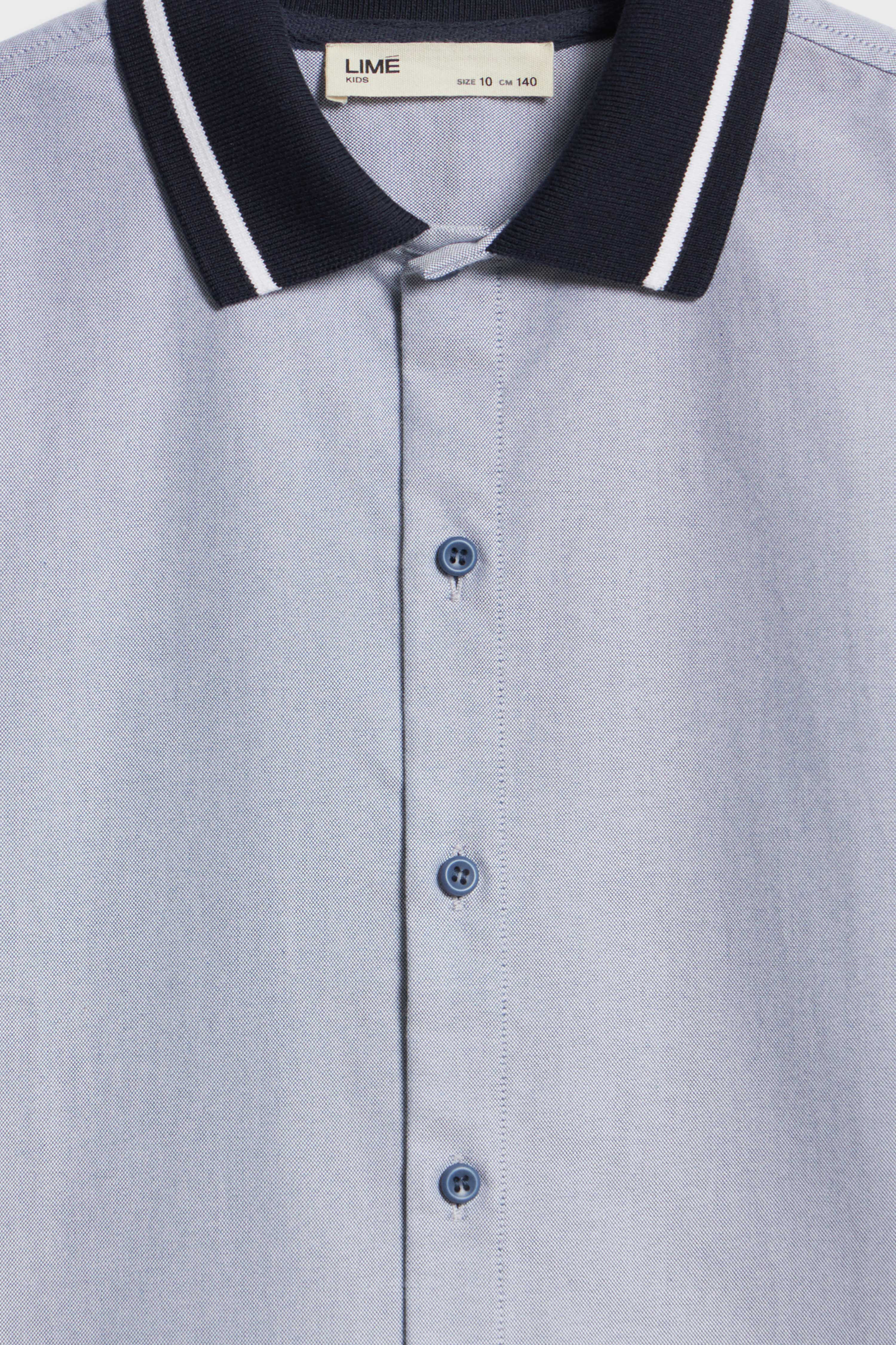 COLLARED OXFORD COTTON SHIRT - Image 6