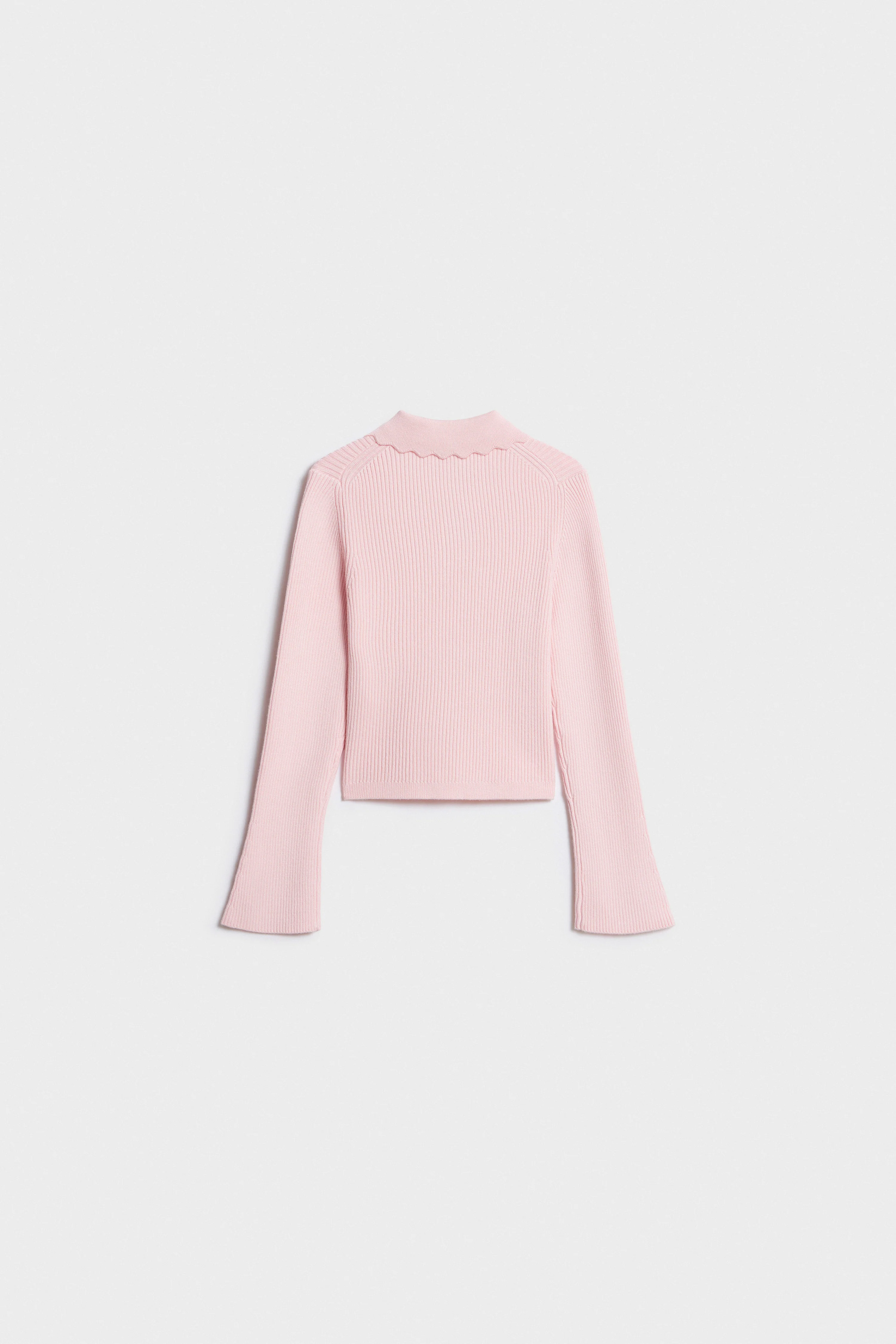COLLARED VISCOSE-BLEND CARDIGAN - Image 5