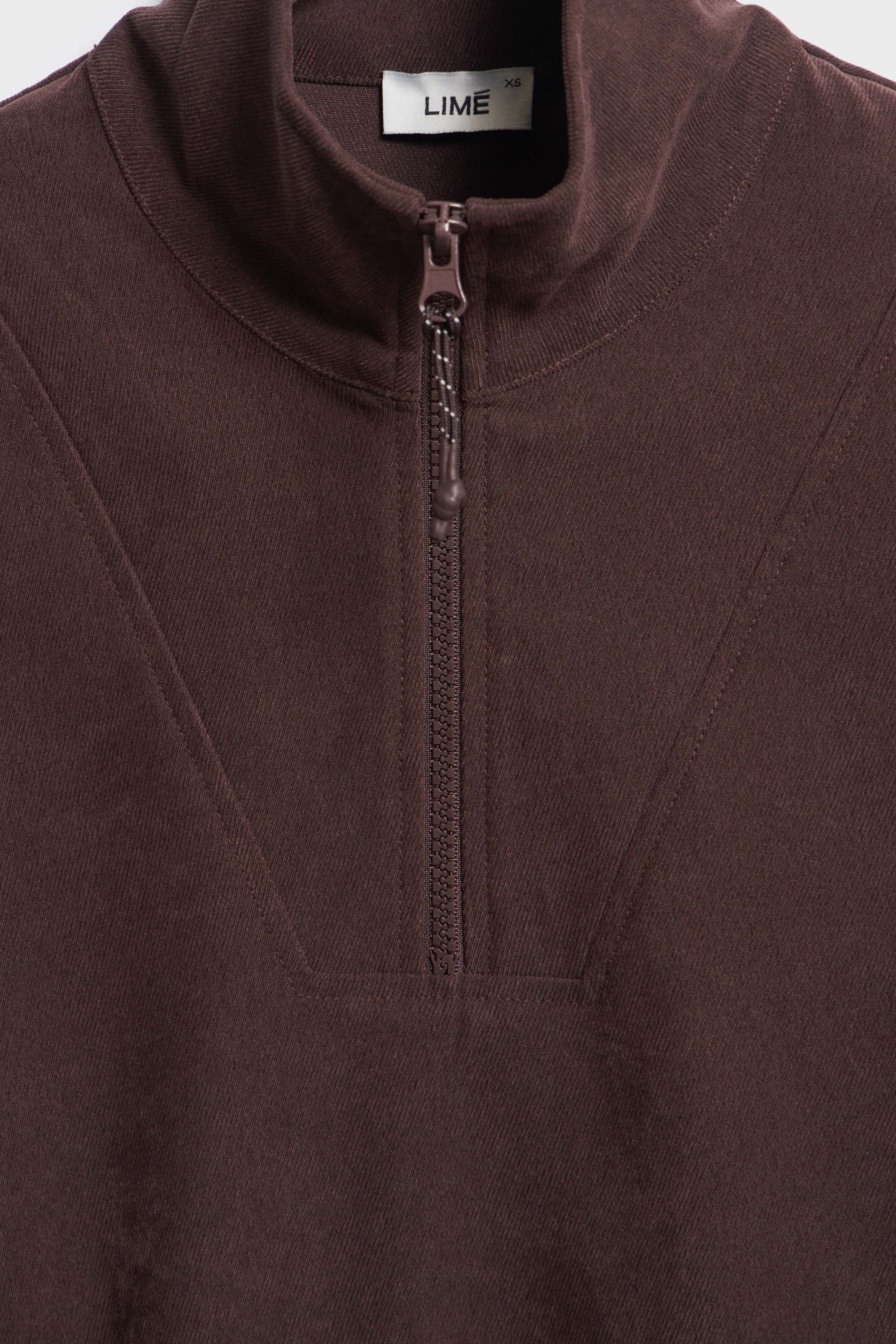 COLLARED ZIP-TOP SWEATSHIRT - Image 8