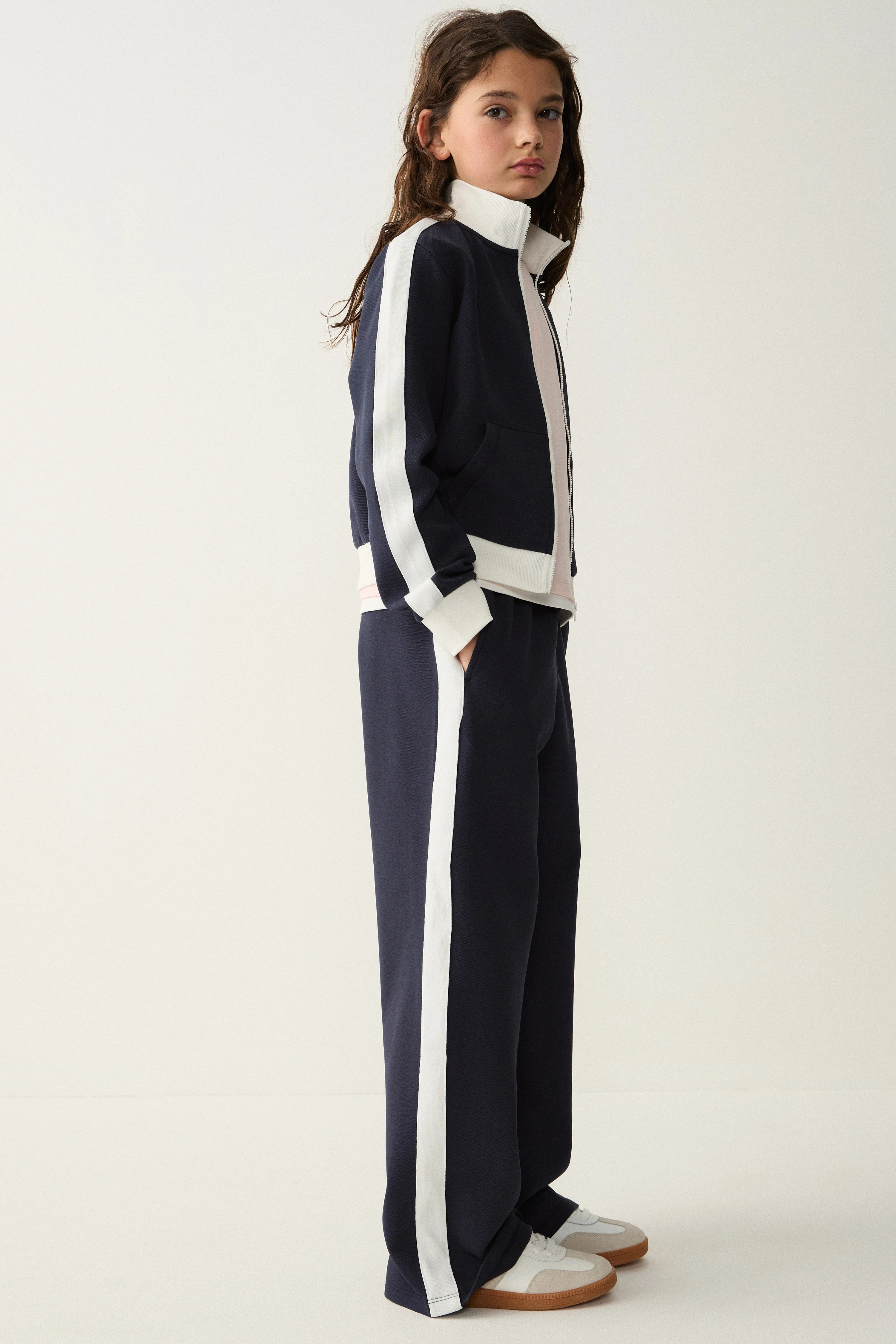 COLOR-BLOCK PIQUÉ SWEATSHIRT - Image 4
